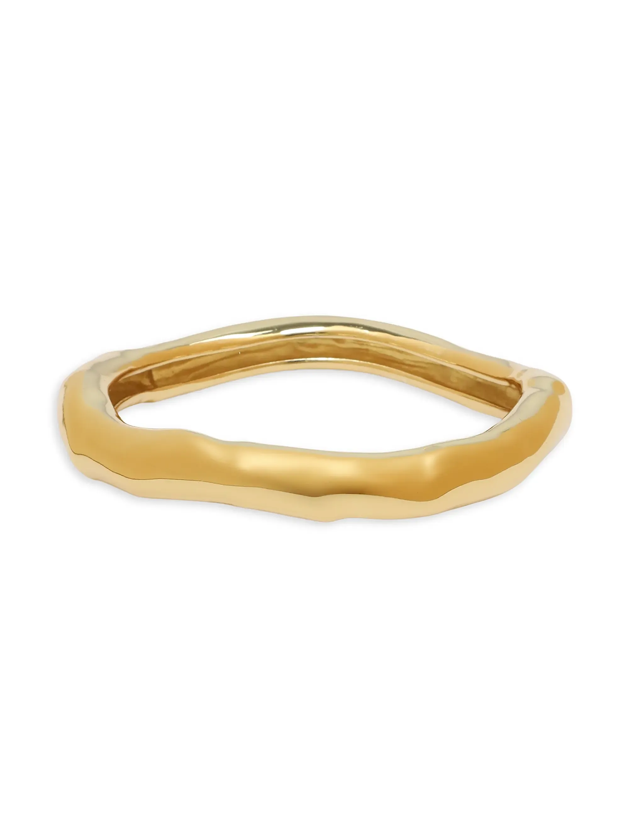 Essentials Molten 14k-Gold-Plated Small Bangle