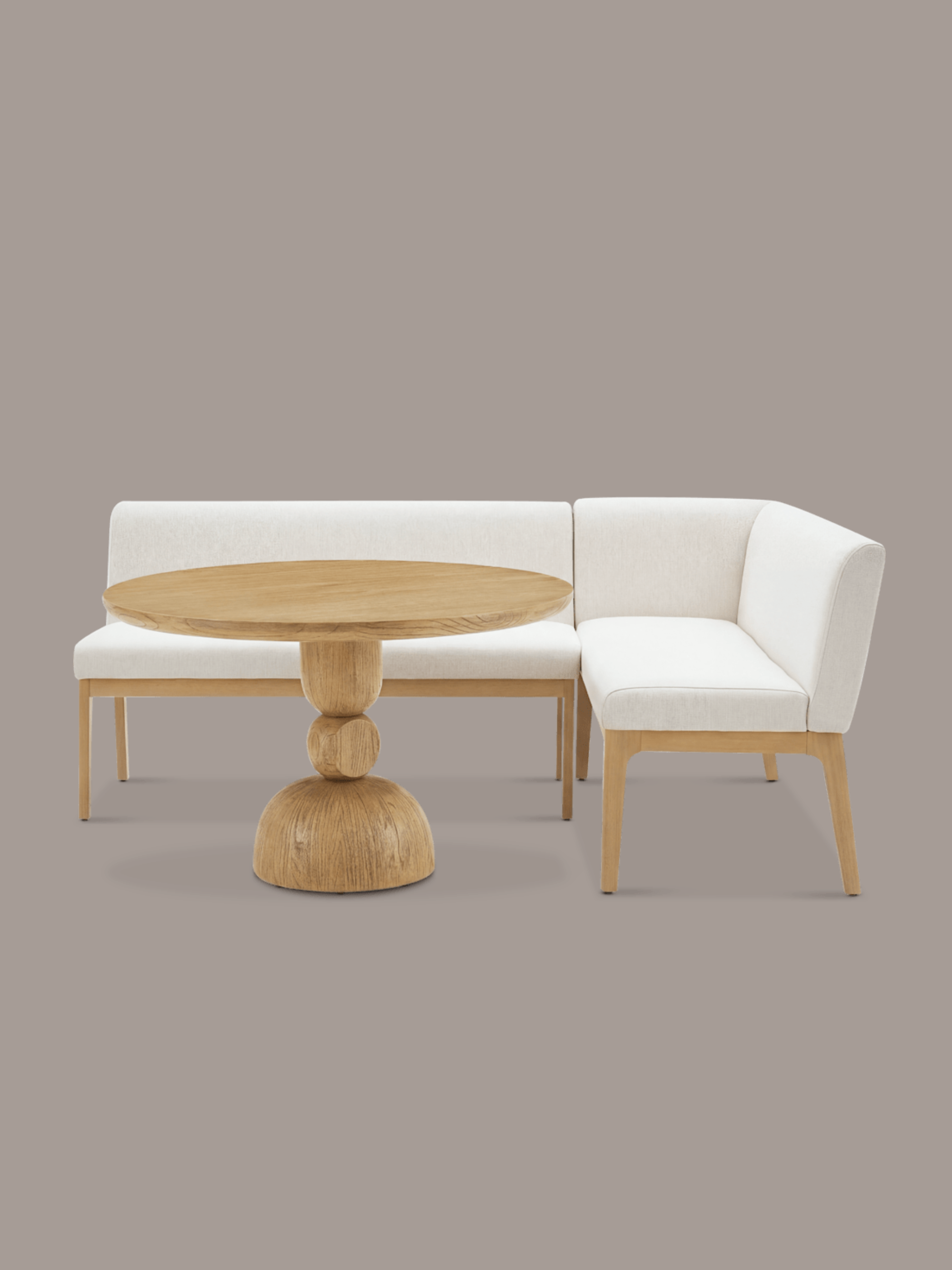 Brooke Dining Table With Elliot Banquette Set