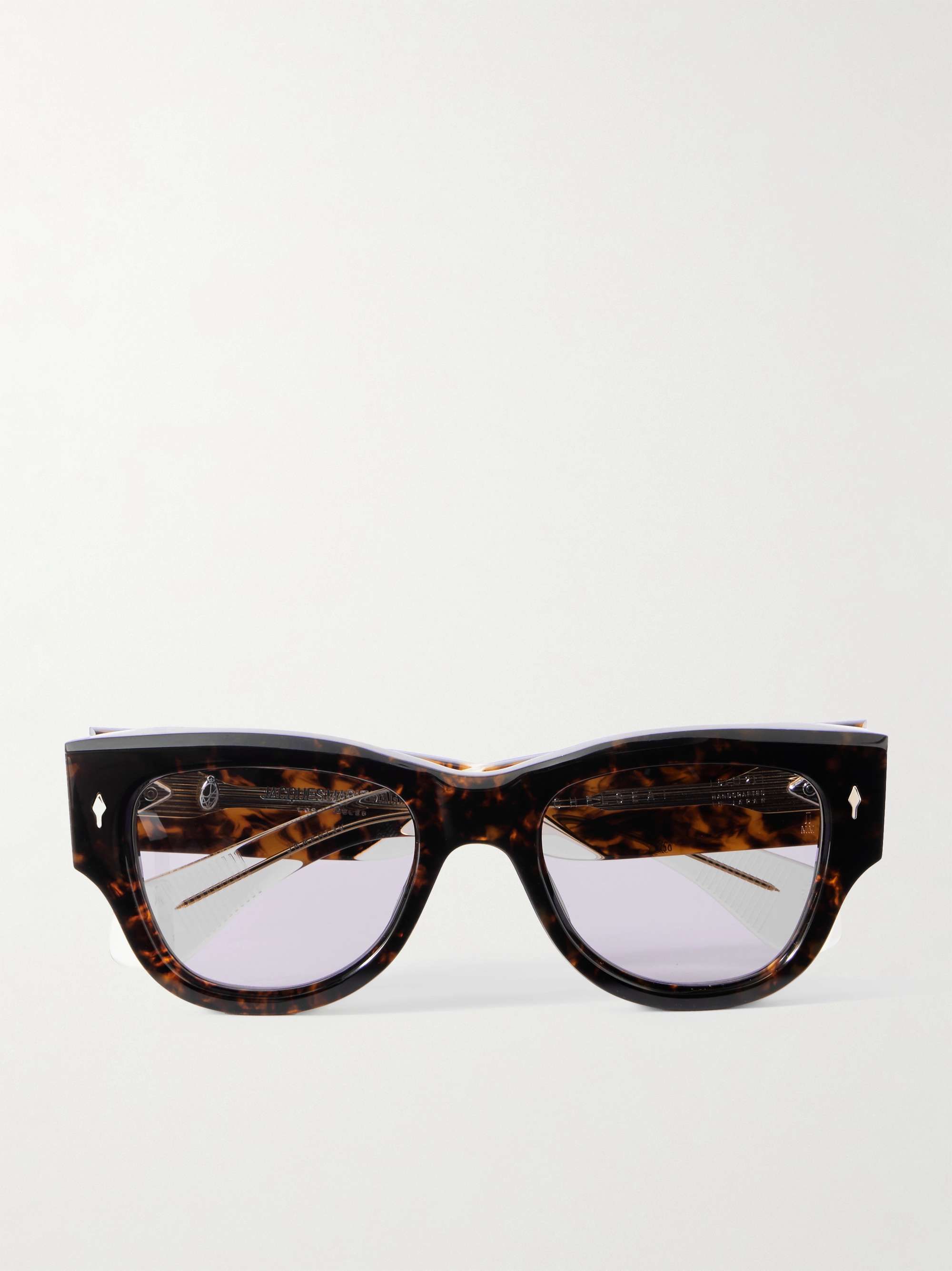 Chelsea Square-Frame Tortoiseshell Acetate Sunglasses