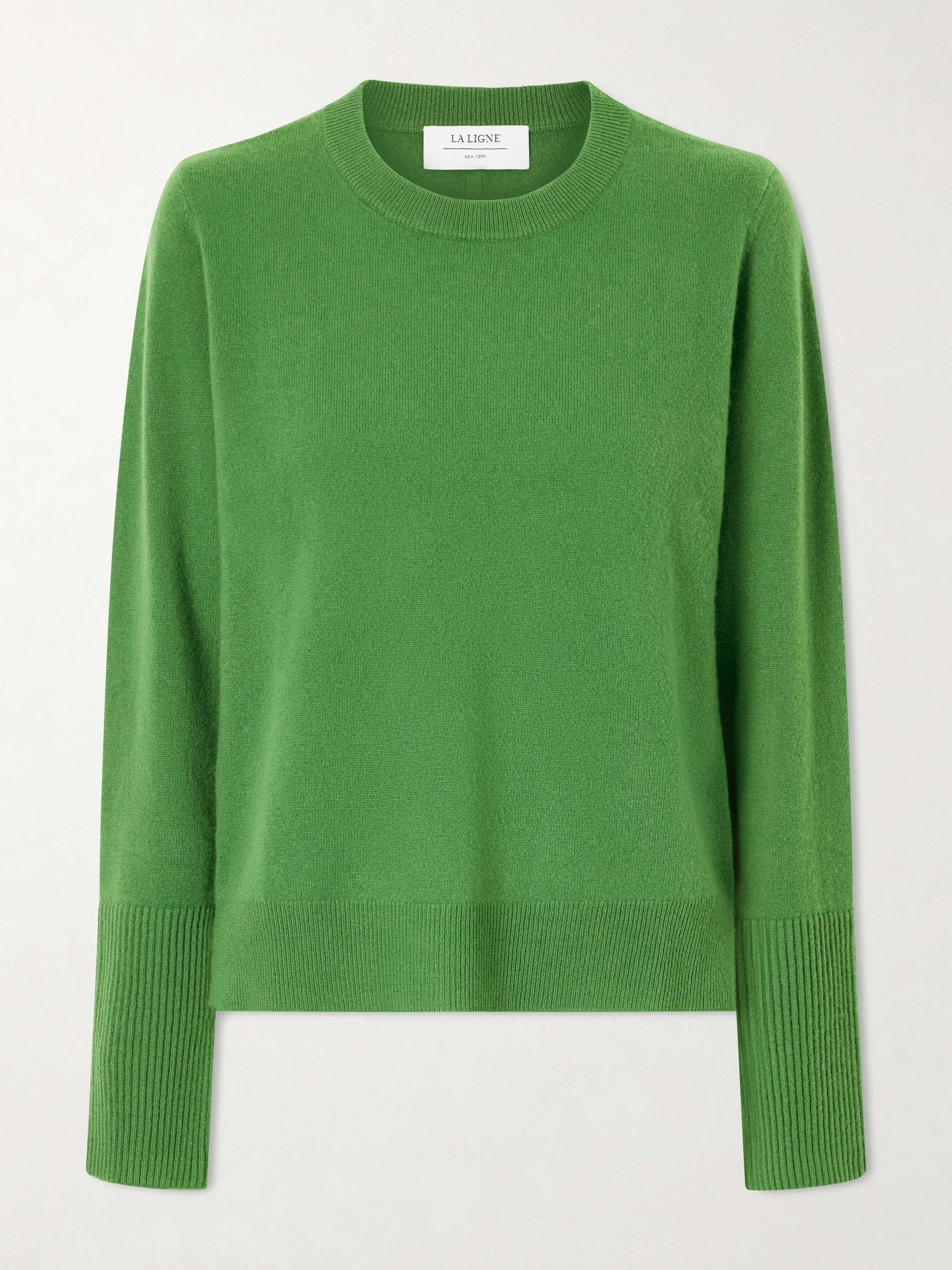 Solid Lean Lines Cashmere Sweater