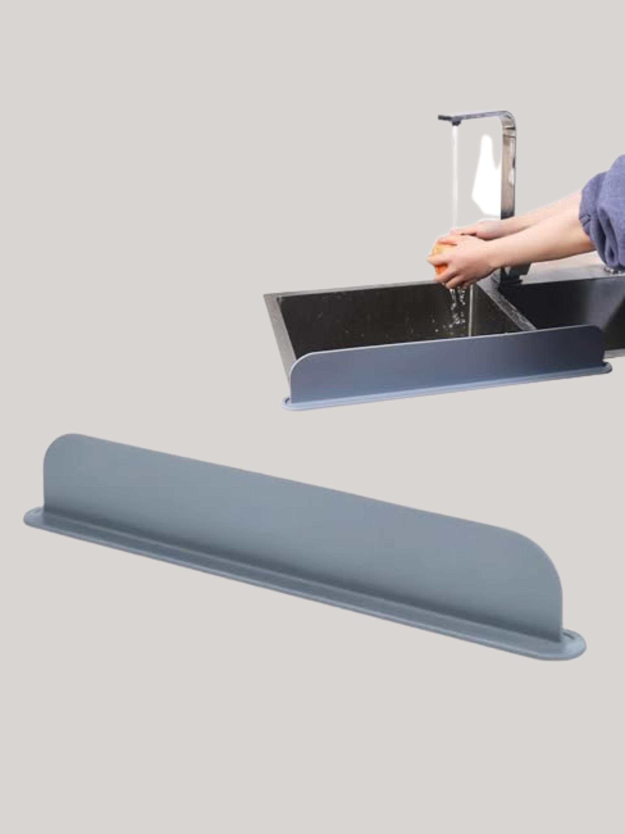 Sink Splash Guard | 52cm Extra Long Silicone Sink Splash Guard | Silicone Backsplash Sink Splash Guard | Reusable Splash Protector for Faucet