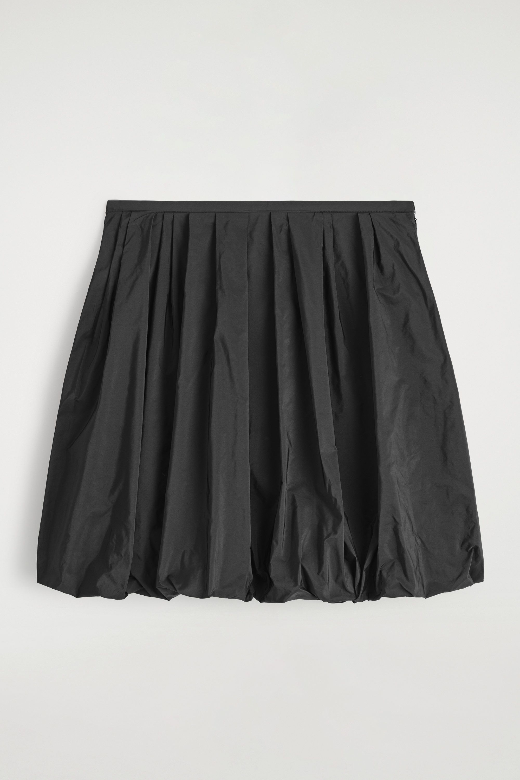 Bubble-Hem Mini Skirt