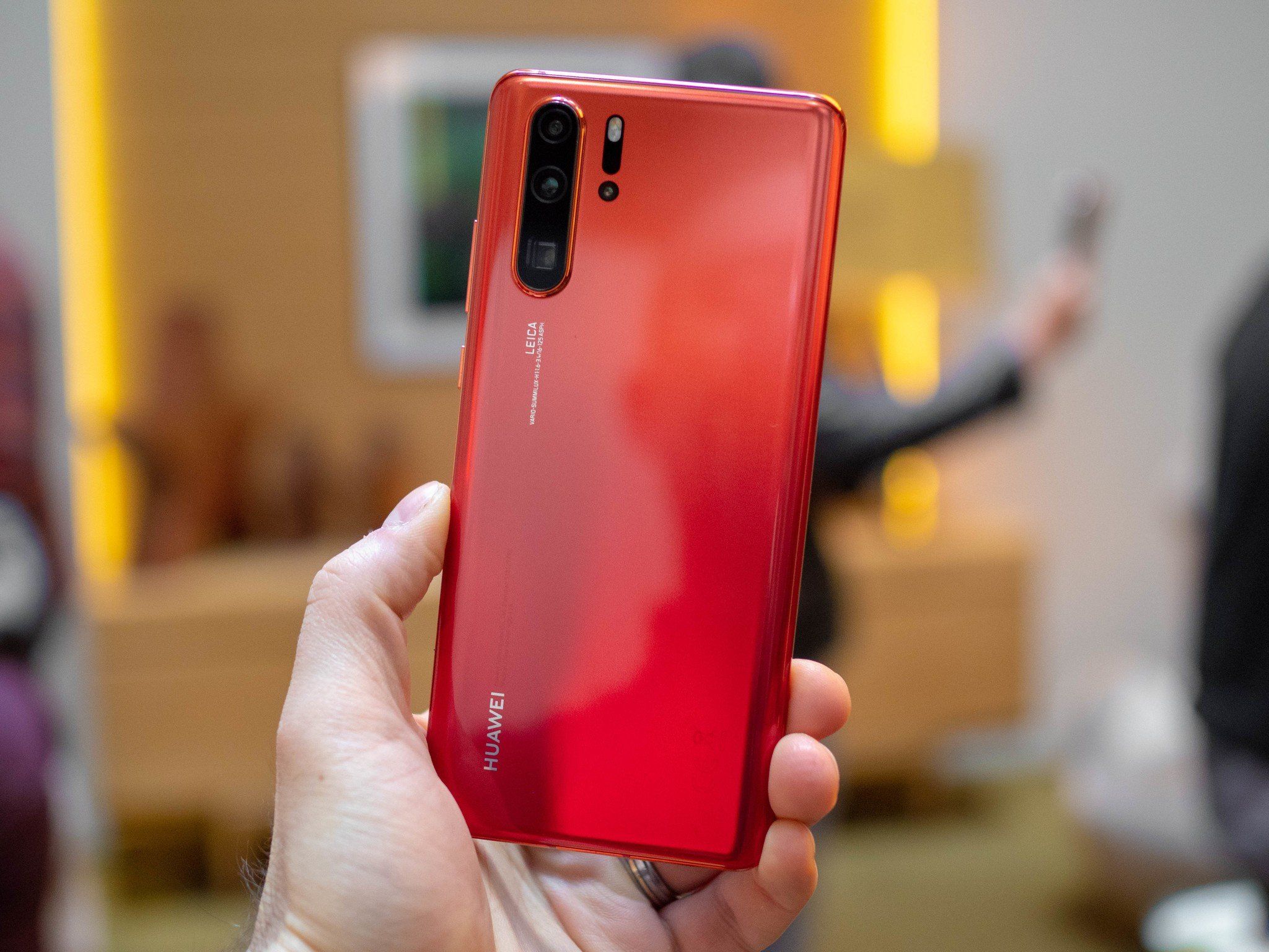 The Amber Sunrise Huawei P30 Pro is one of the best-looking