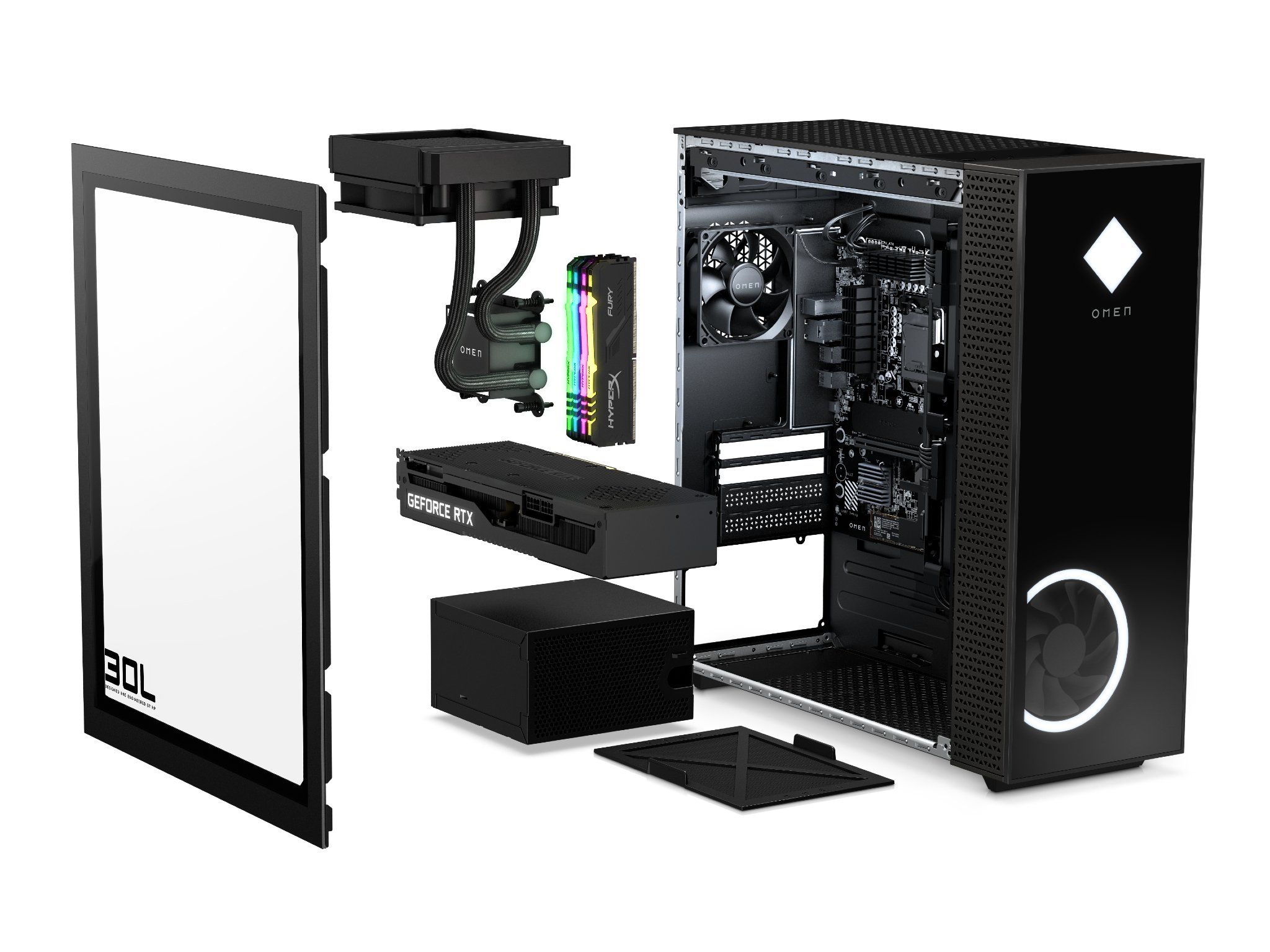 【ハイスペ】HP OMEN 30L GeForce RTX3080 Newest HP OMEN 30L Gaming Desktop PC, GeForce RTX 3080, AMD