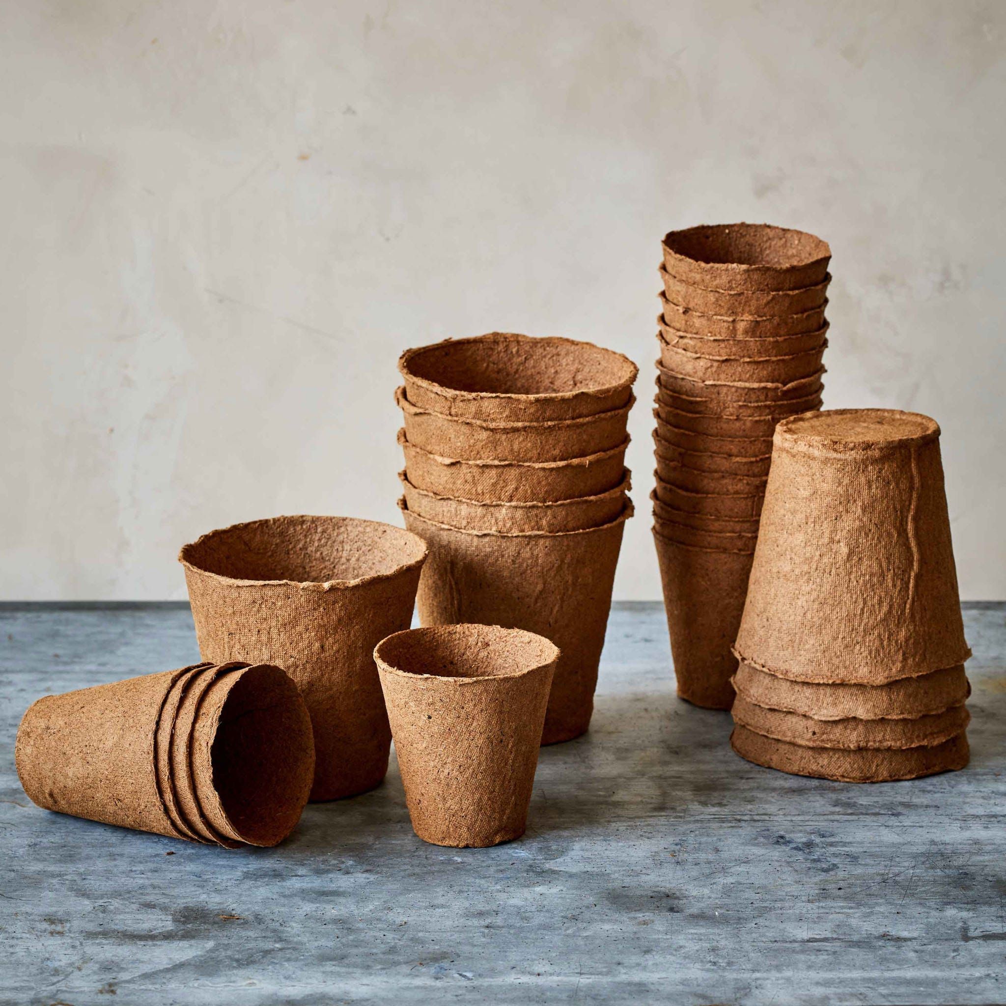 Biodegradable Plantable Round Fiber Pots
