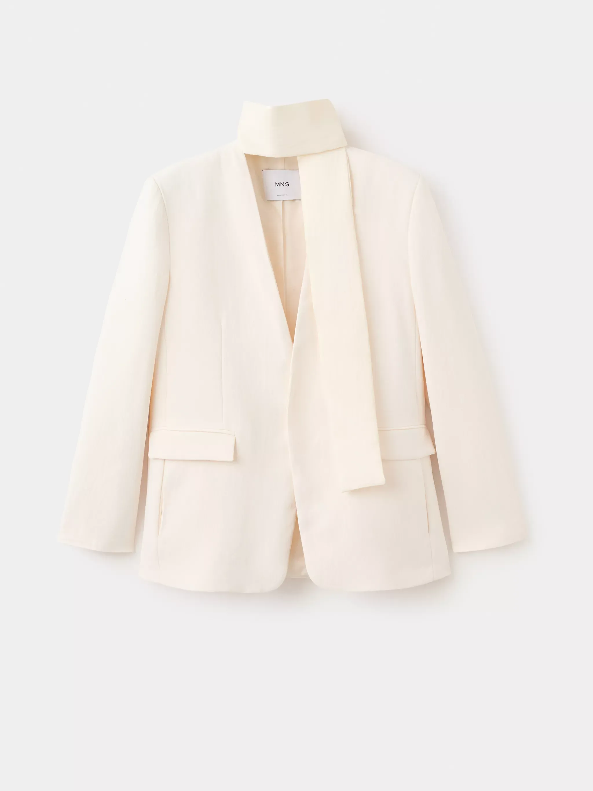 Suit Blazer Without Lapels - Women | Mango Usa