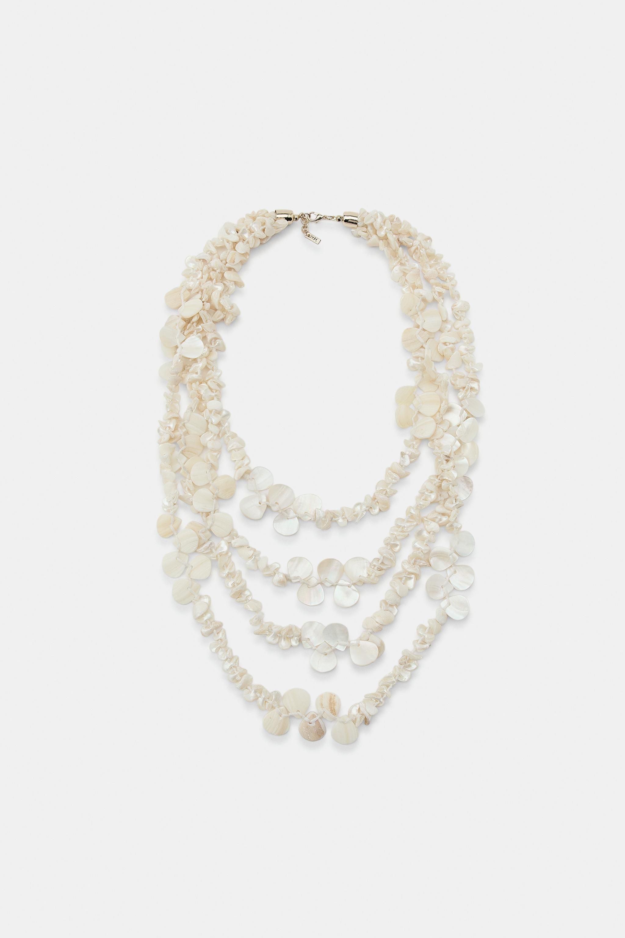 Mother-Of-Pearl Effect Necklace