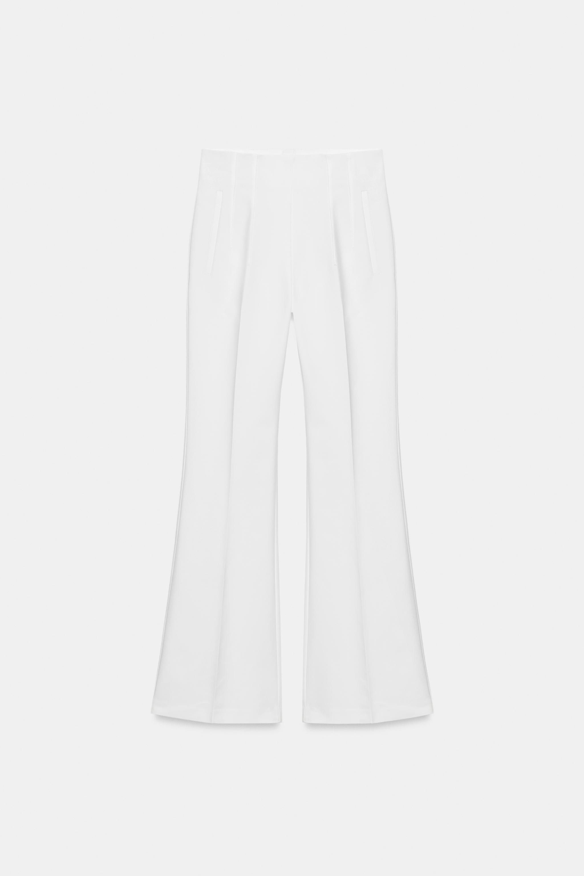 High-Waisted Pants With Back Zip