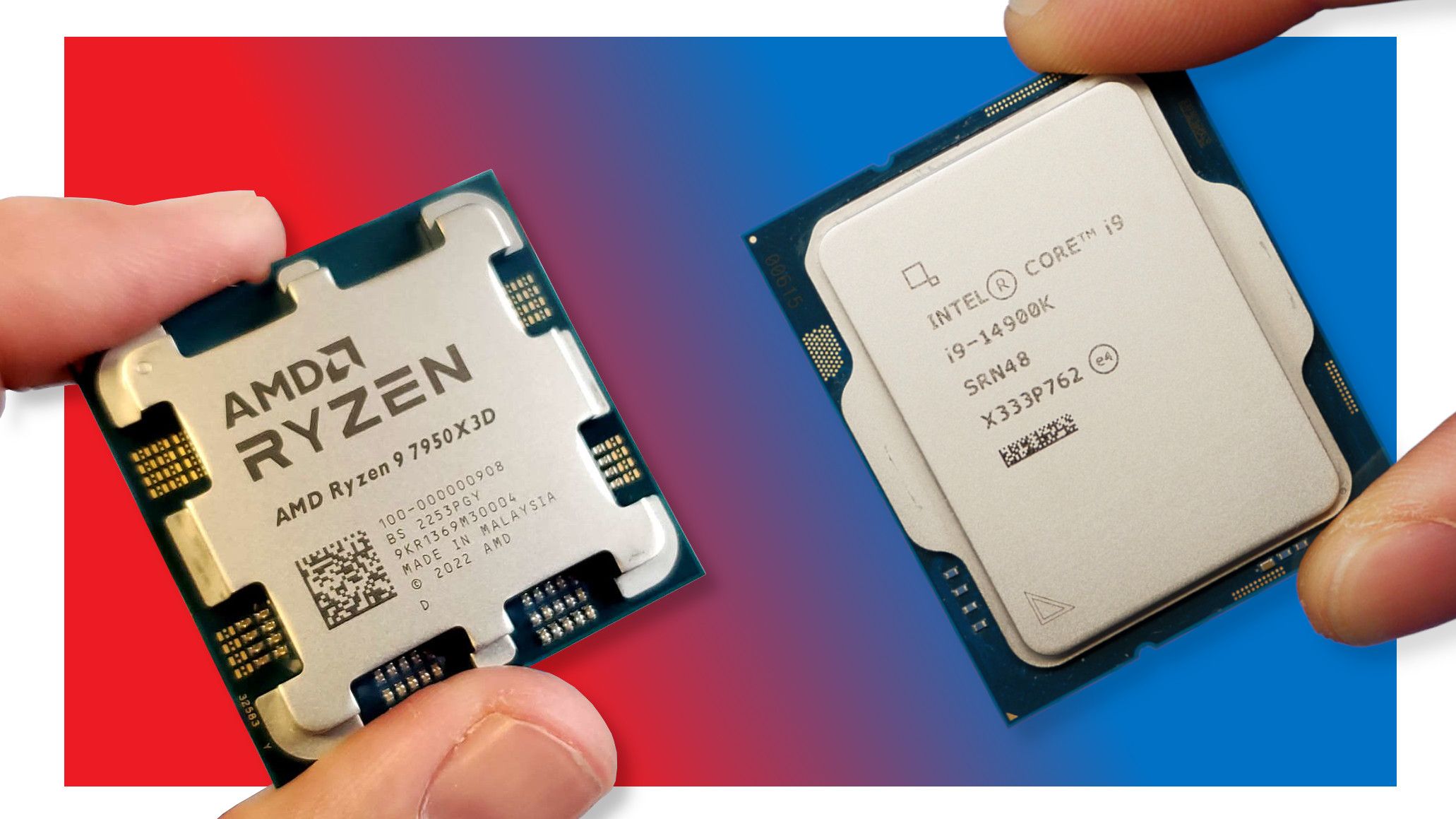 The Intel Core i9 14900K vs AMD Ryzen 9 7950X3D gaming