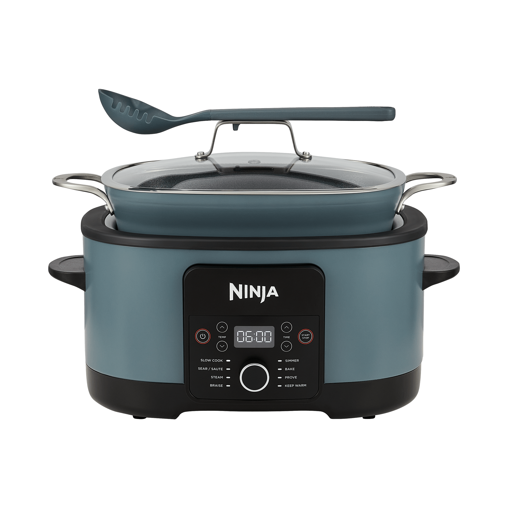 Ninja Foodi 8-In-1 Possiblecooker Slow Cooker &amp;amp; Multi-Cooker Sea Salt Grey [mc1001uk]