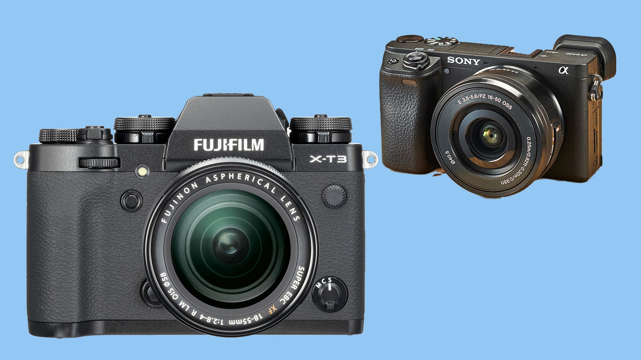 The Sony A6400 and Fujifilm X-T3 are classic, cheap APS-C cameras
