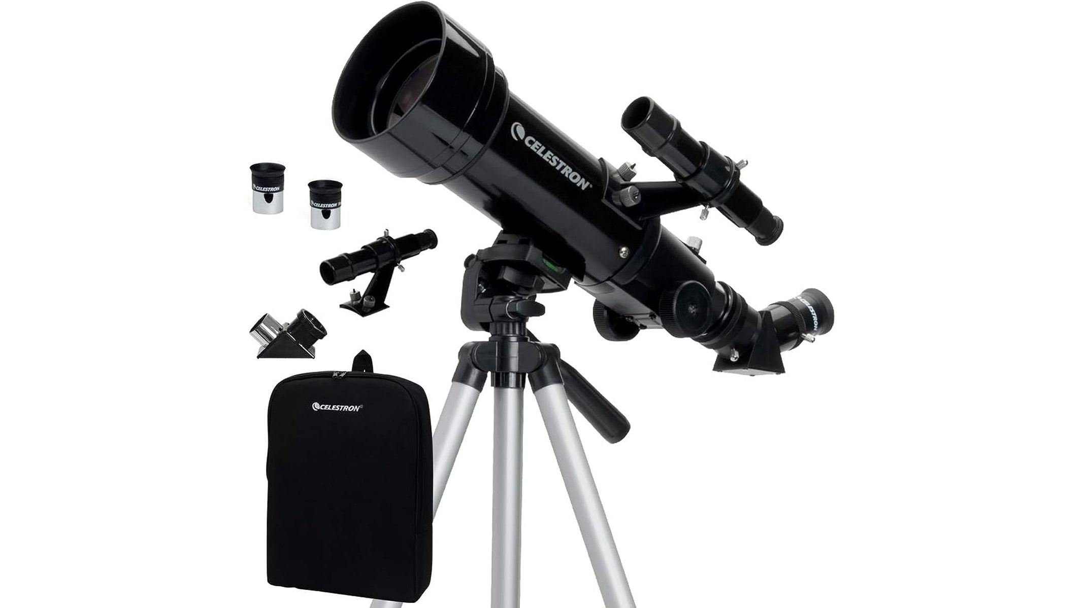 Vixen - CELESTRON セレストロン Travel Scope 70 with Ba Celestron Travel Scope 70 DX Portable Telescope Gray/Black