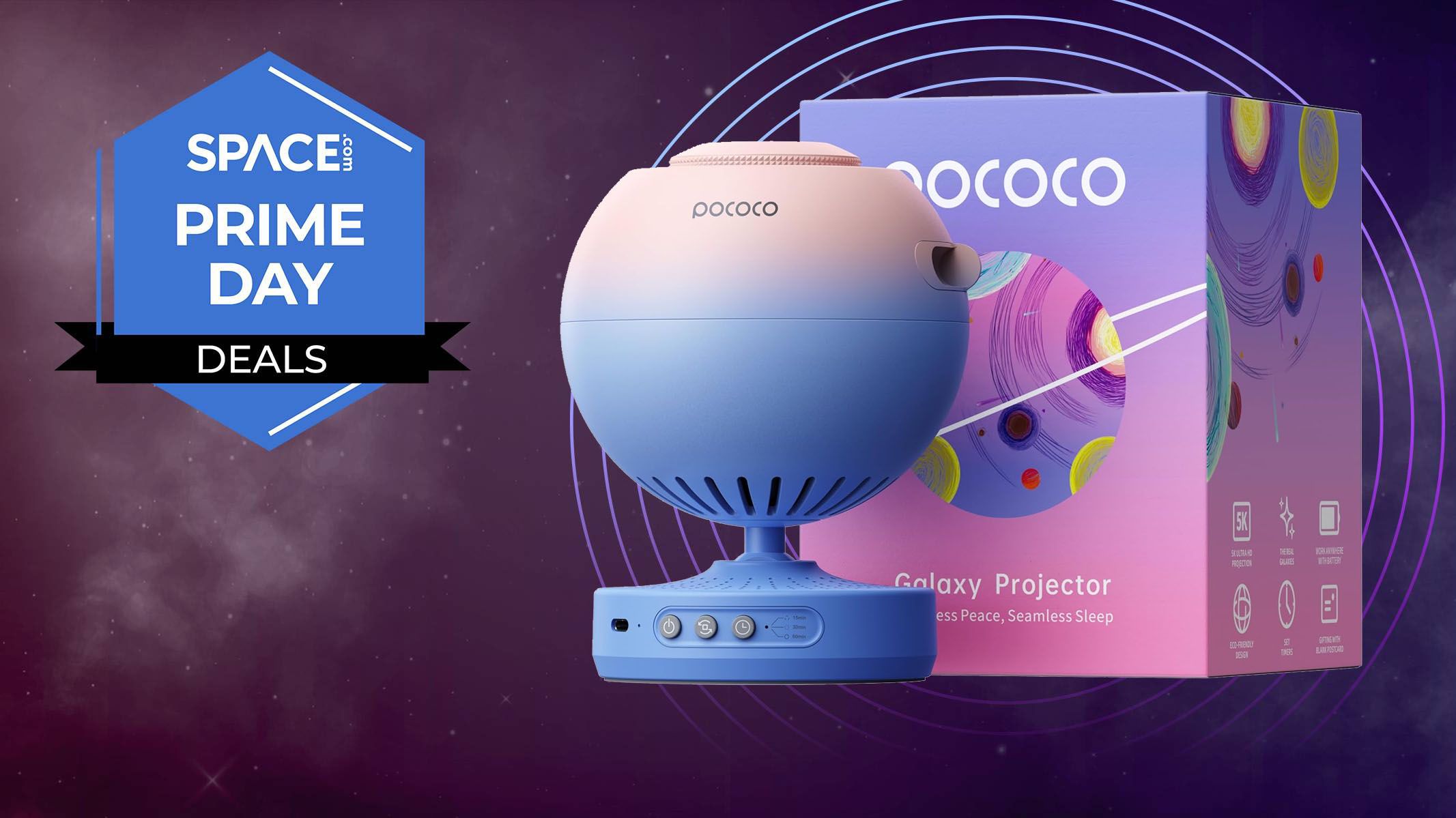 Save a massive 33% on this stunning Pococo Galaxy Star Projector