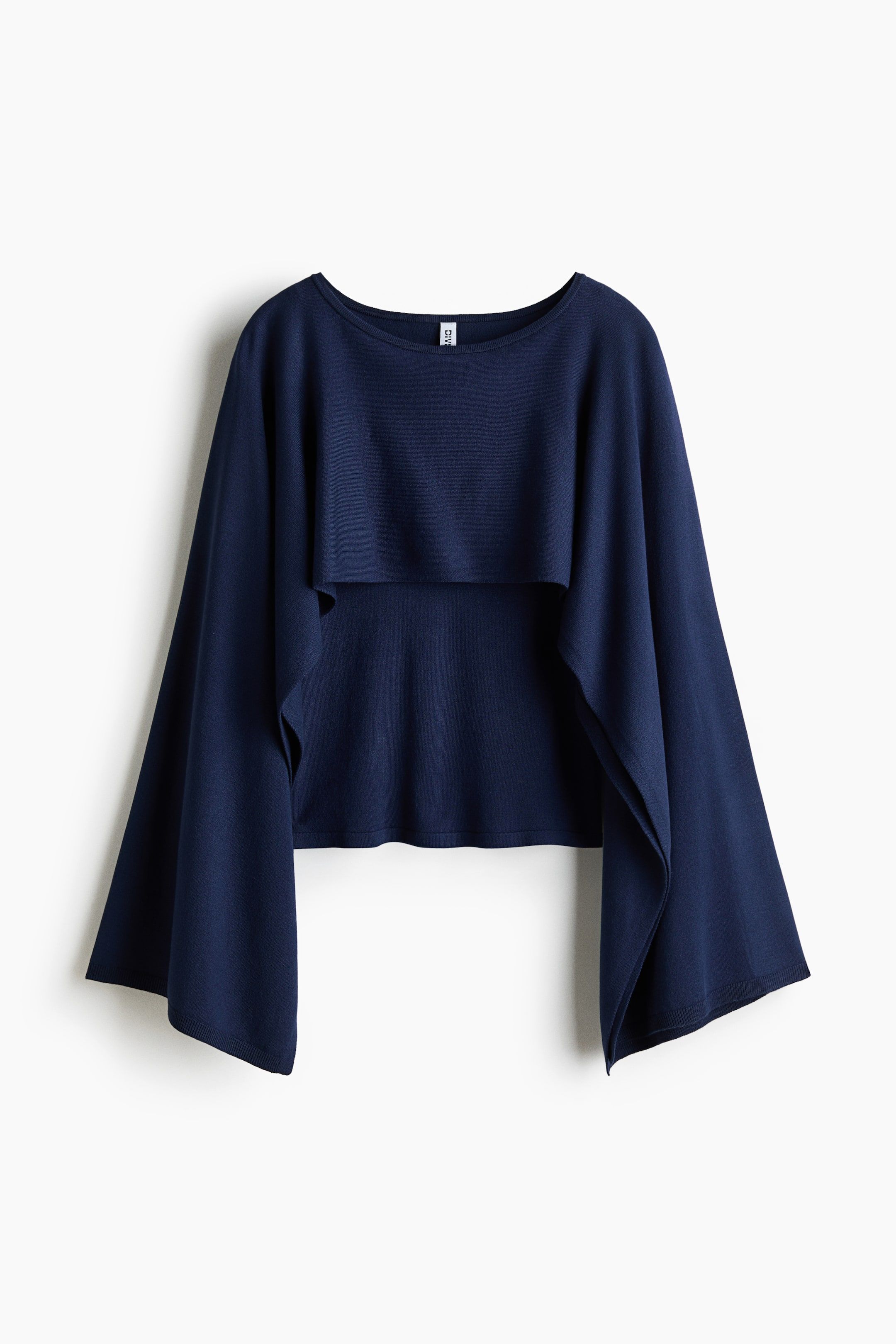 Cape-Look Top - Dark Blue