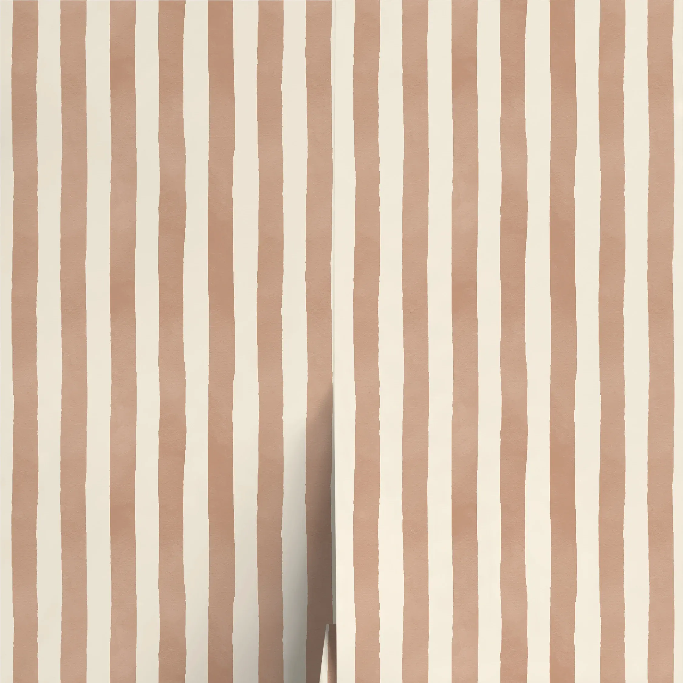 Lulu and Georgia, Painterly Stripe Wallpaper by Sarah Sherman Samuel