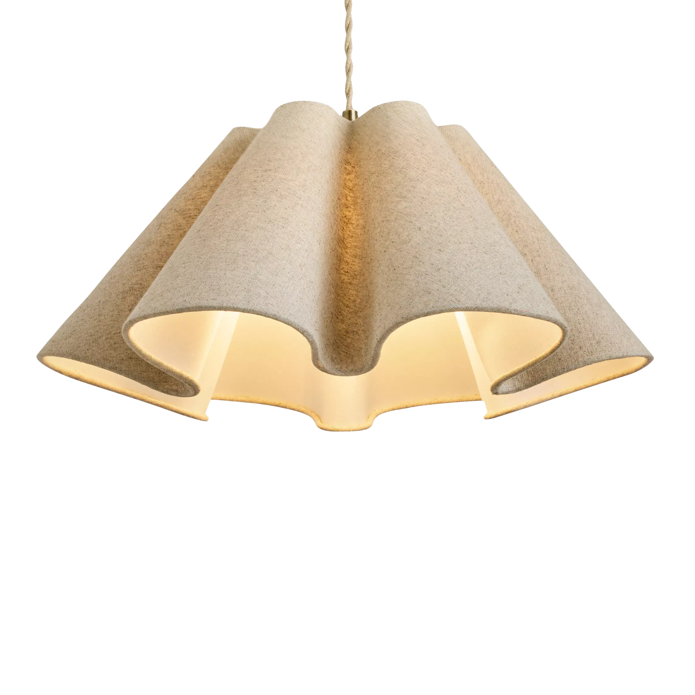 Made Caspian Easyfit Ceiling Shade, Cream