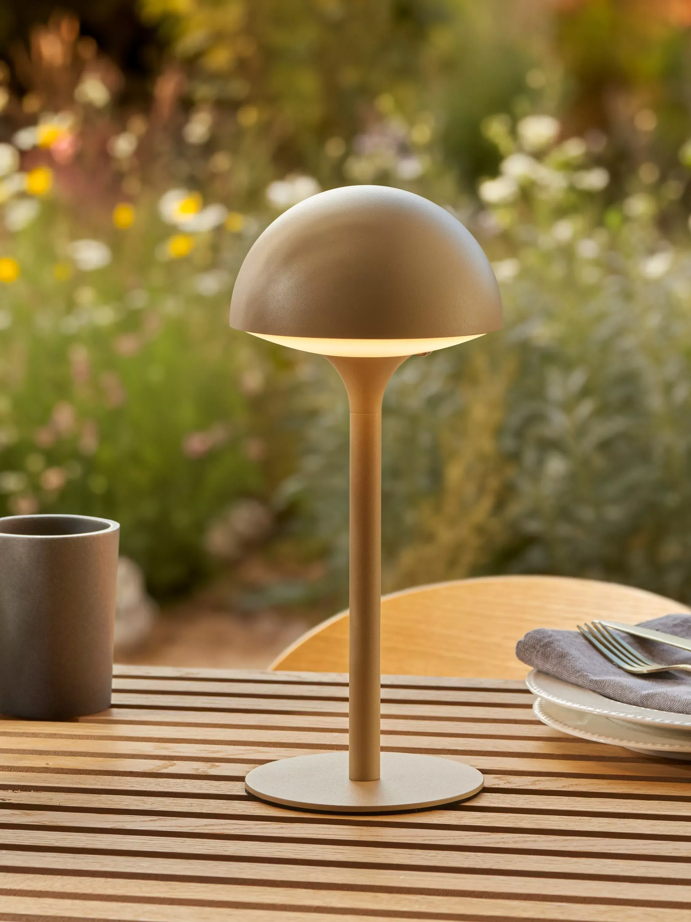 John Lewis Heftig Rechargeable Outdoor Table Lamp