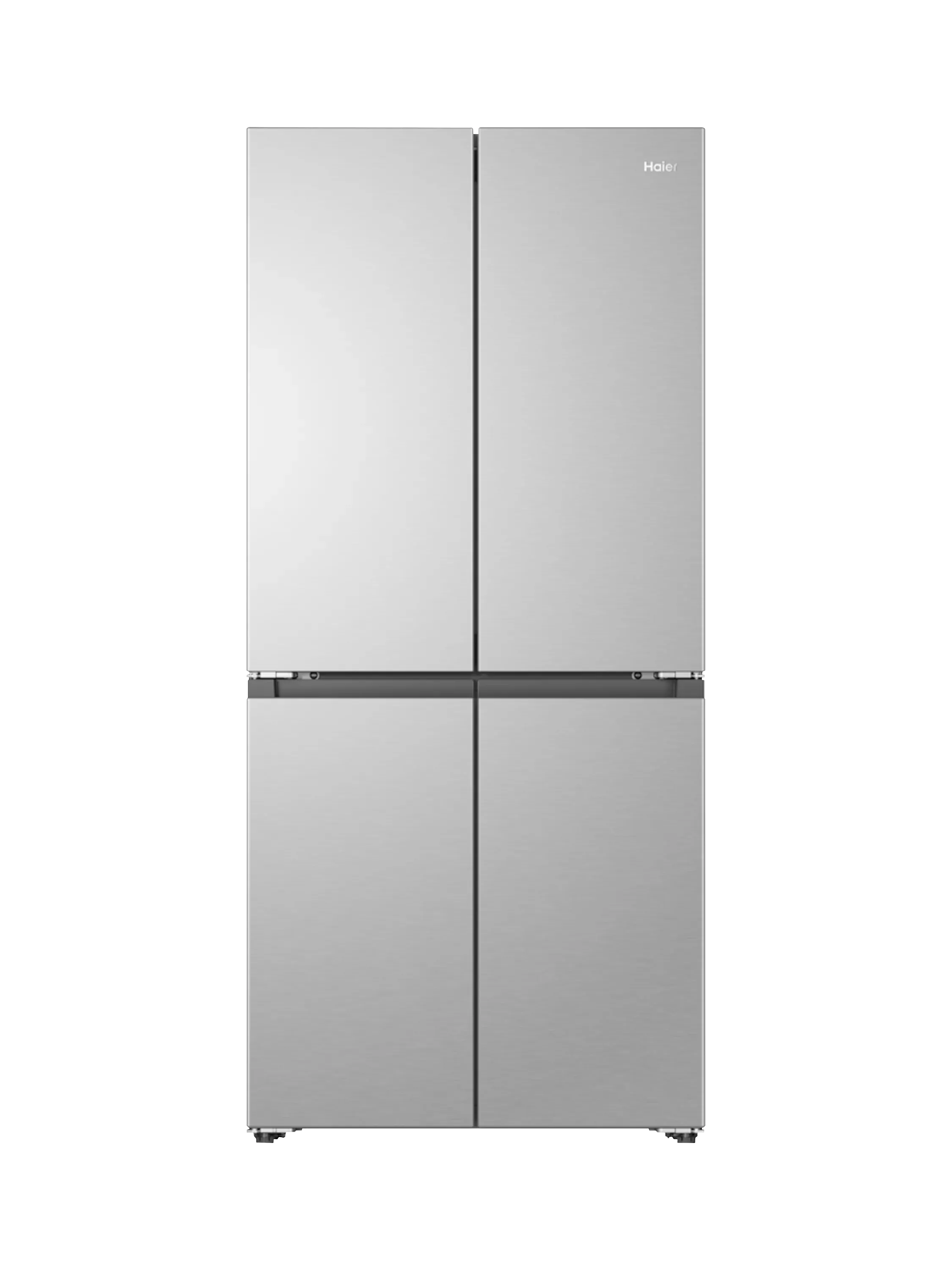 Haier Hcr58s18dnmm Freestanding 60/40 American Fridge Freezer, Inox