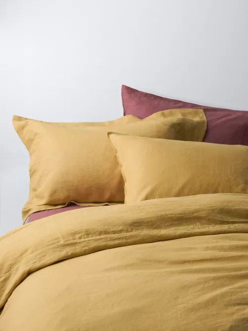 Washed Linen Bedding, Nordic Blue
