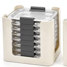 Saccik Food Container Lid Organizer for Rubbermaid Brilliance Nap-On Lids