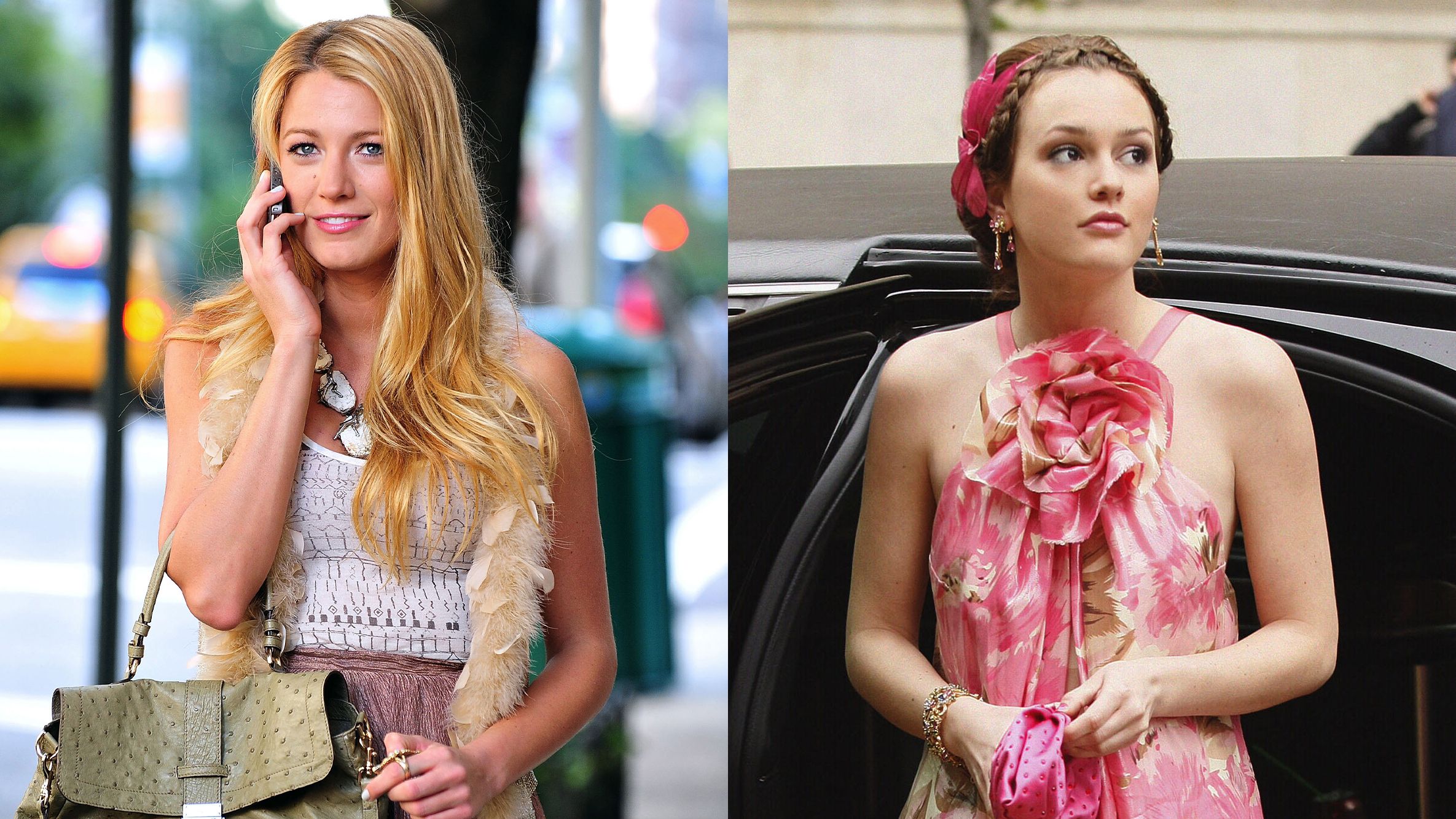 serena van der woodsen brunch dress Blue Blake Lively Serena van der Woodsen Sequins Dress Round Neck Prom –  Hoprom main image 0