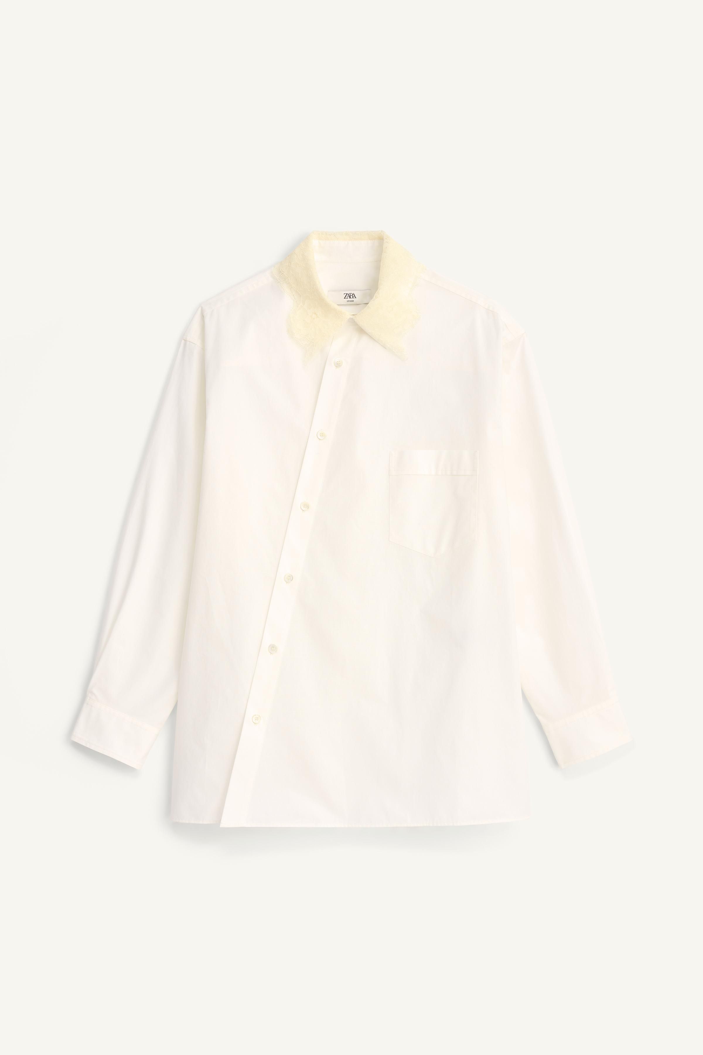 Limited Edition Lace Collar Poplin Shirt