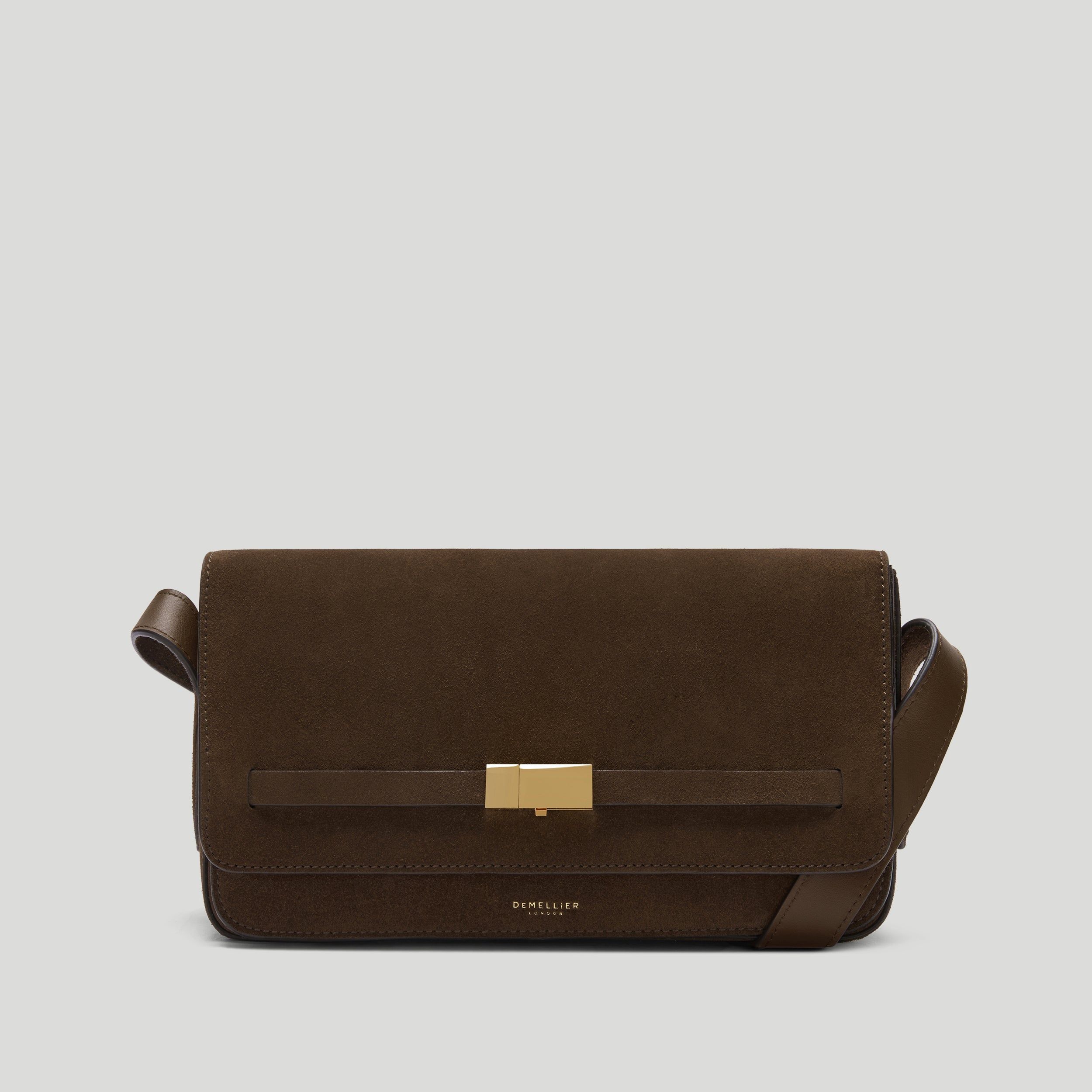 The New York Crossbody | Mocha Suede | Demellier