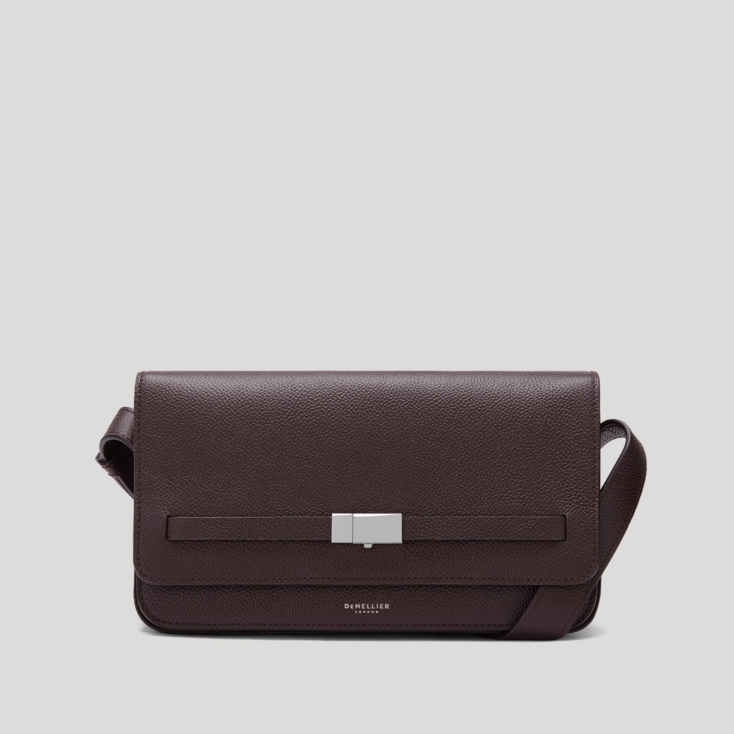 The New York Crossbody | Bordeaux Small Grain | Demellier