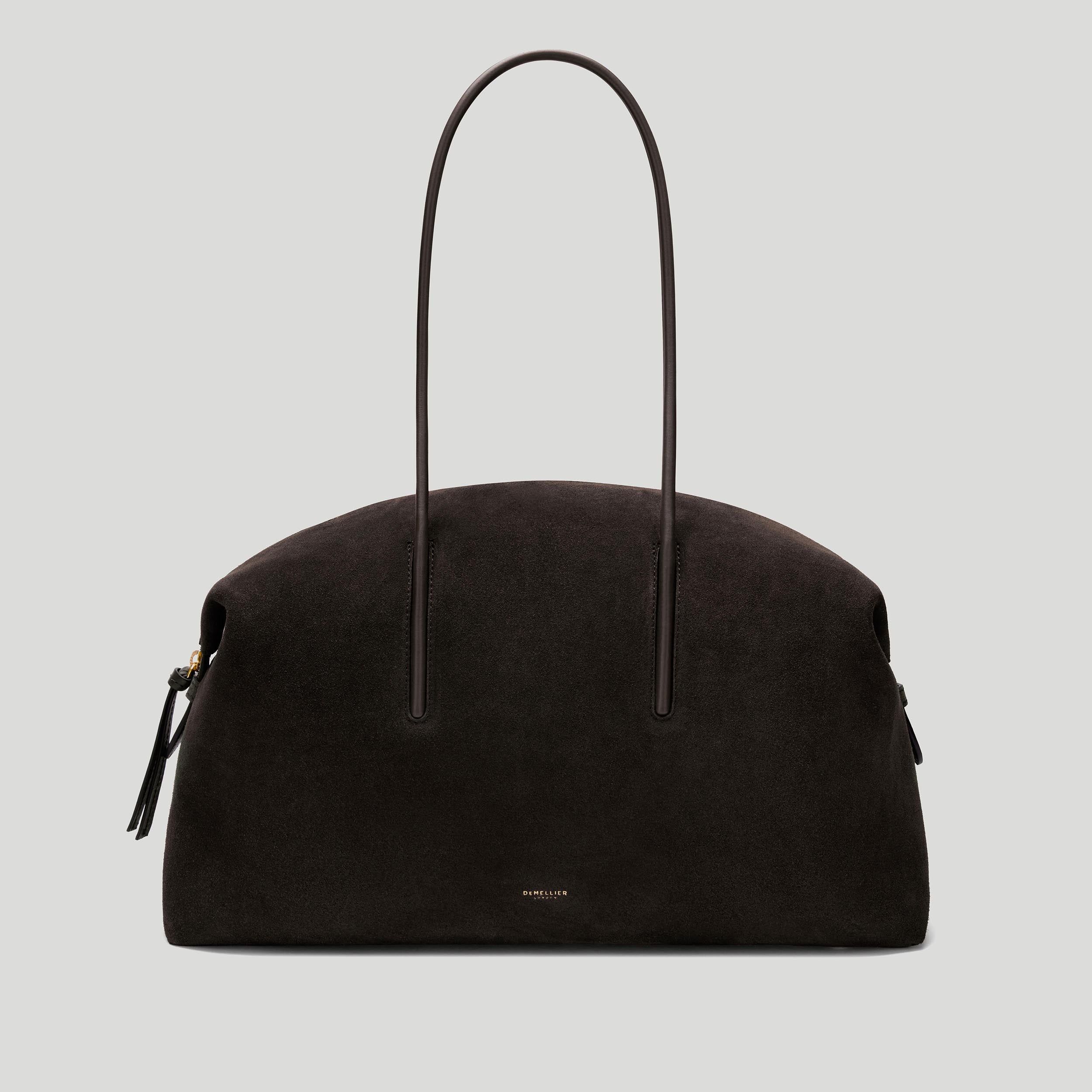 The Stockholm | Dark Chocolate Suede &amp;amp; Dark Chocolate Smooth | Demellier