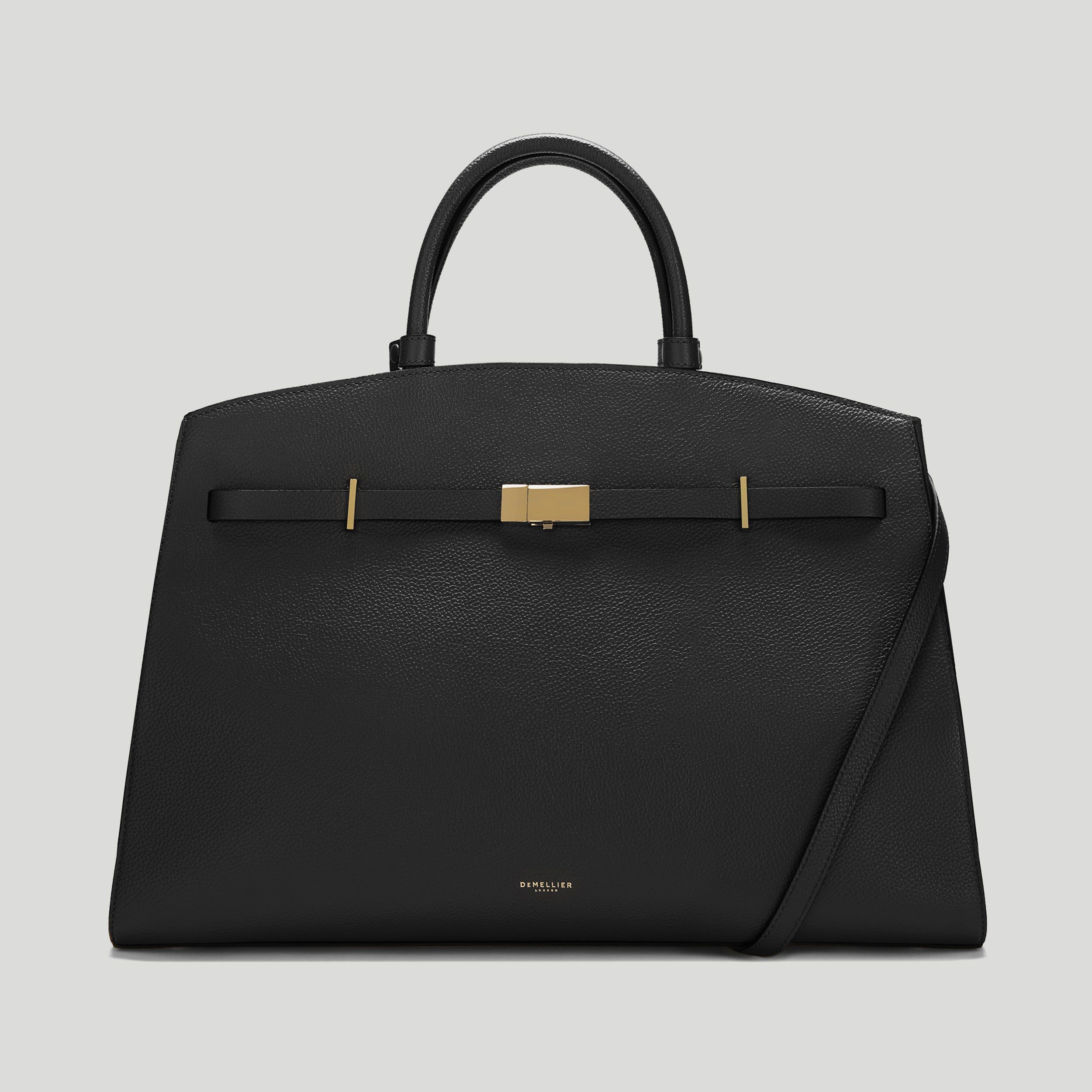 The Hudson | Black Small Grain | Demellier