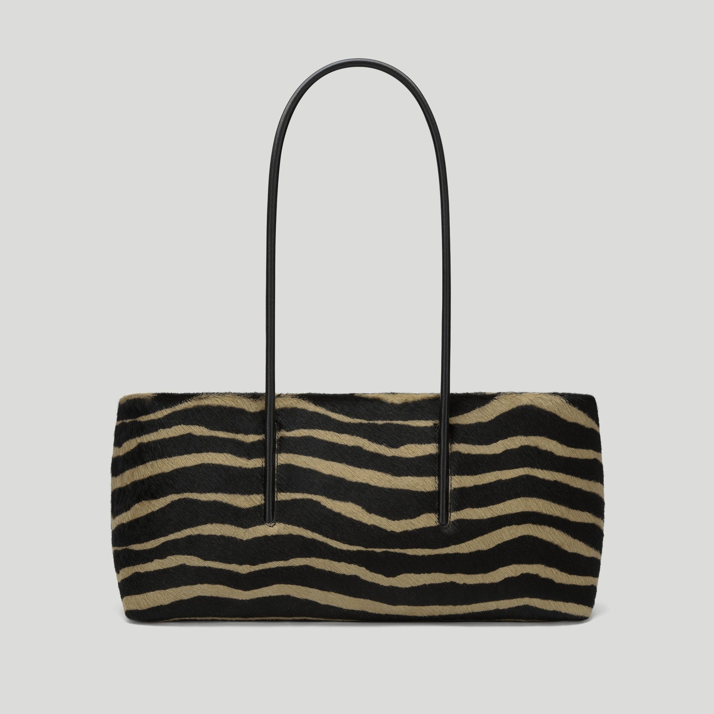 The Stockholm Shoulder | Zebra-Effect Hair Calf | Demellier