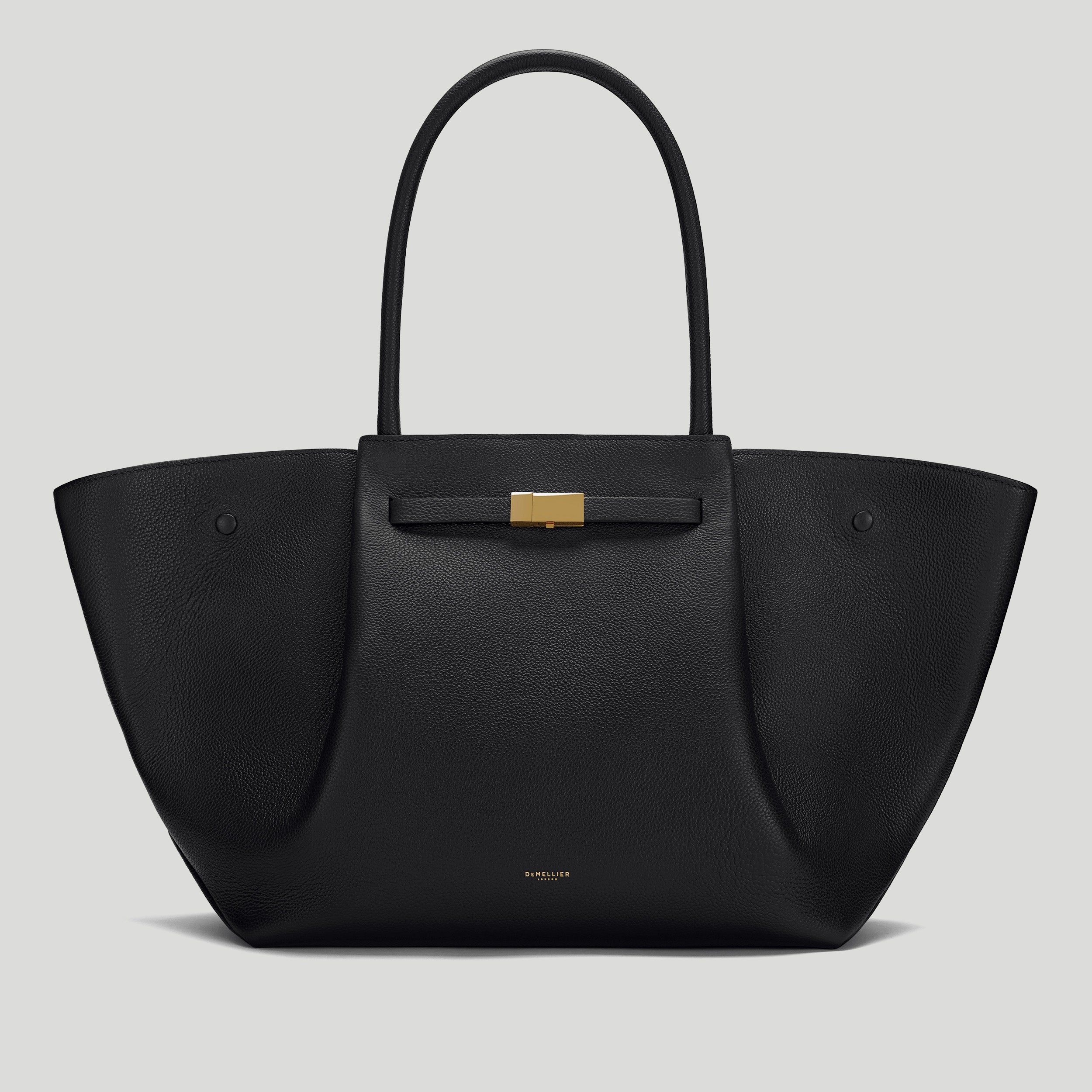 The New York | Black Small Grain | Demellier