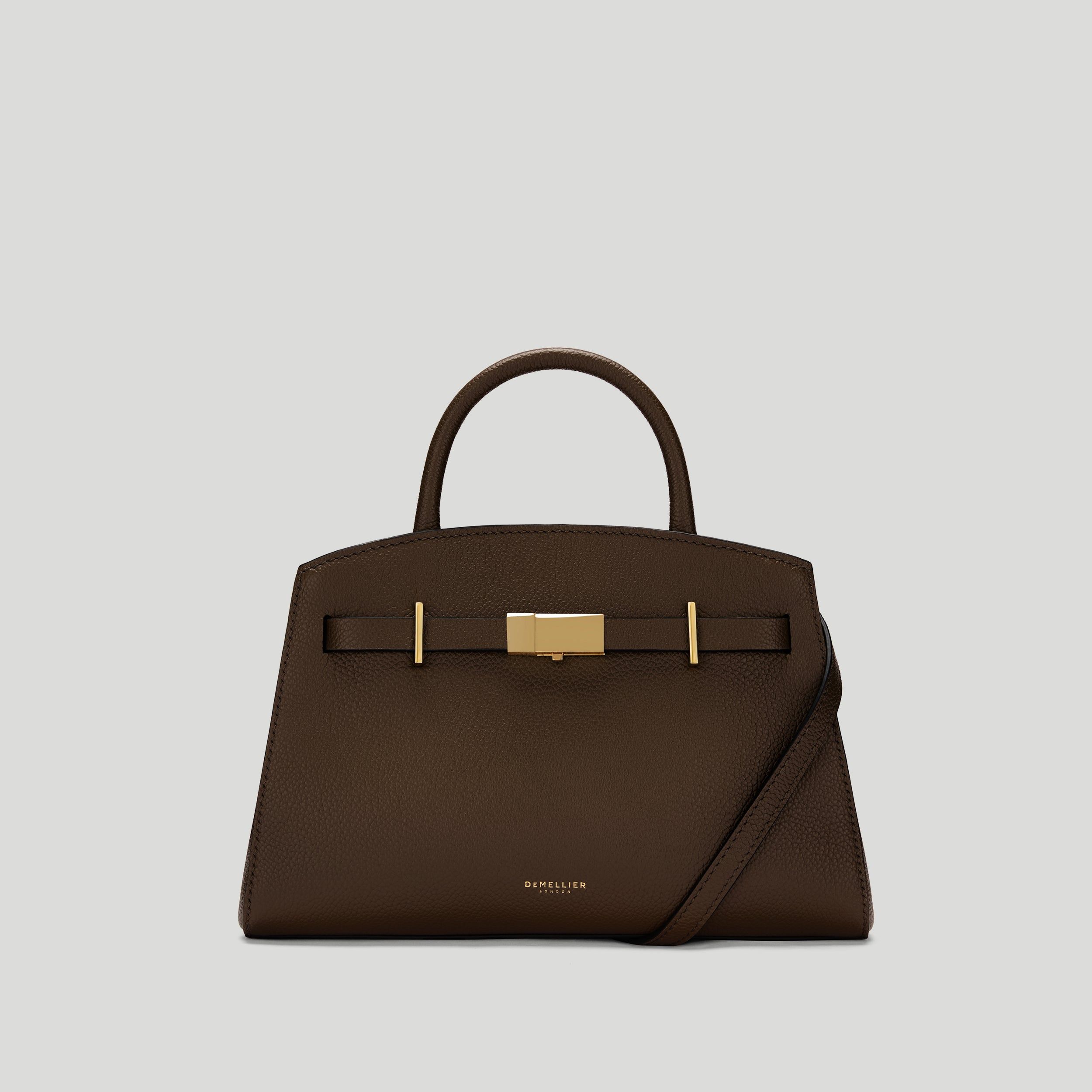 The Small Hudson | Mocha Small Grain | Demellier