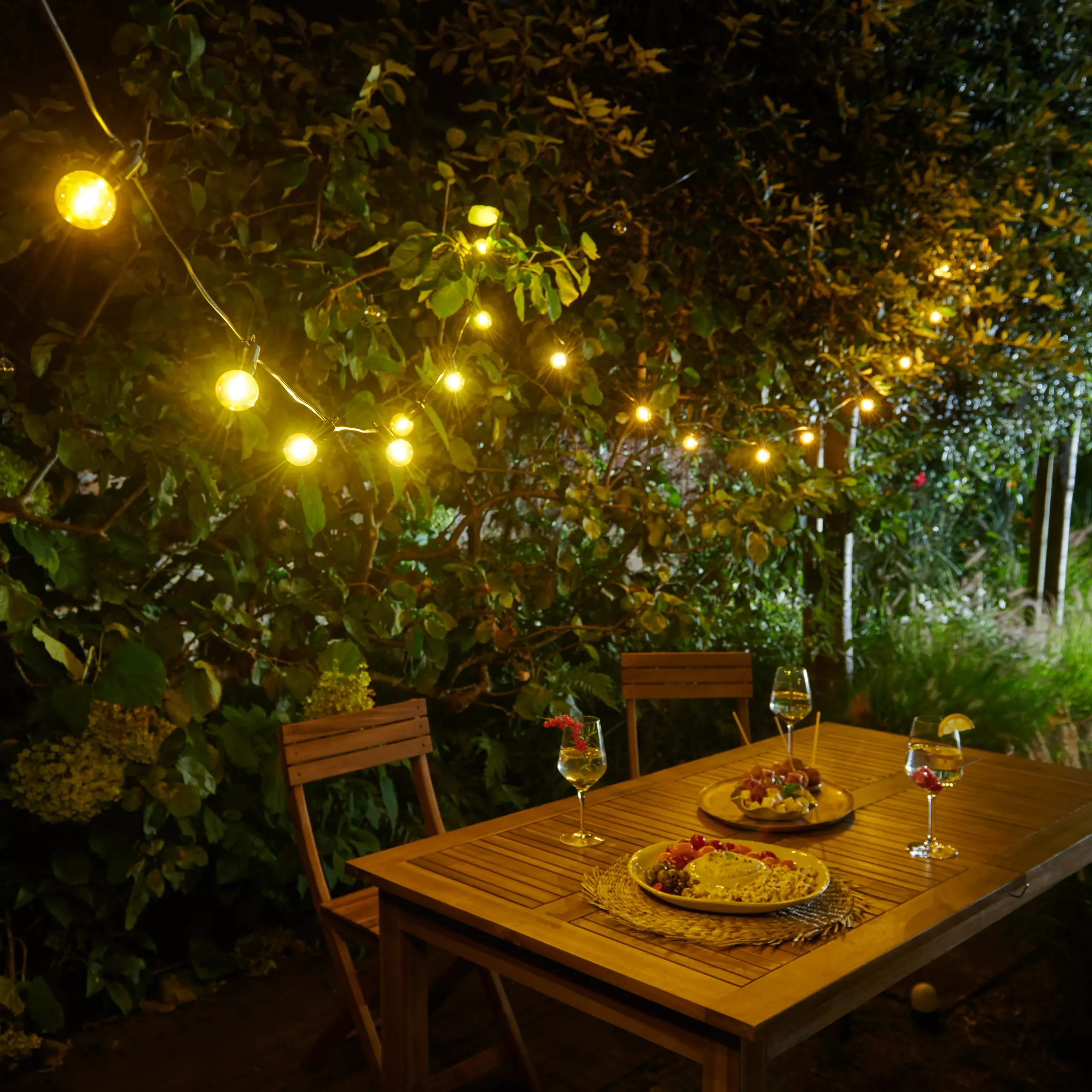 Goodhome Bideford Mains-Powered (plug-In) Warm White 10 Led Indoor &amp;amp; Outdoor String Lights