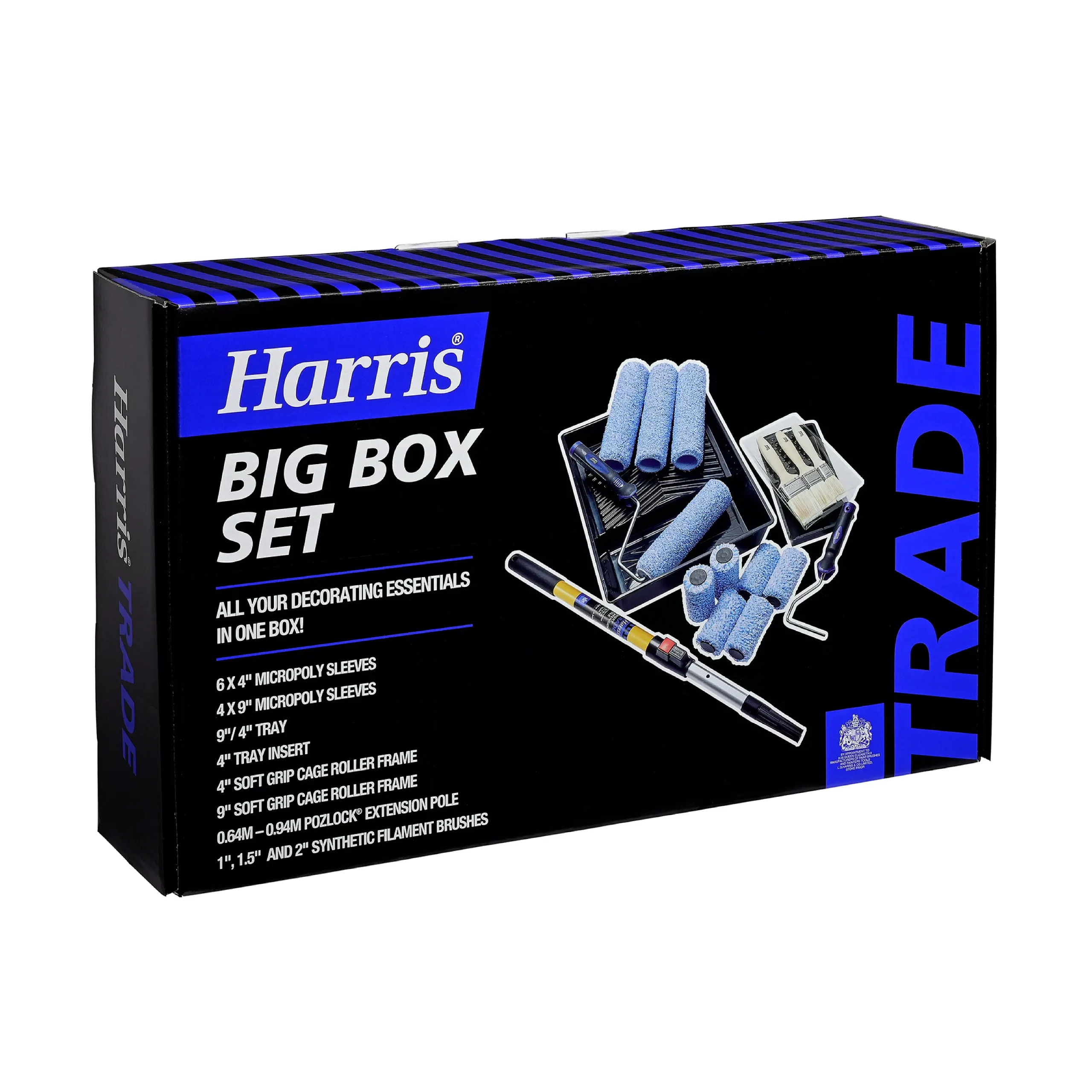 Harris Trade Big Box Interior Roller &amp;amp; Brush Set, 19 Pieces