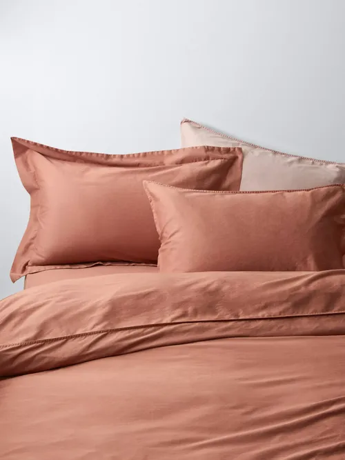 Washed Organic Cotton Duvet Cover Set, French Blue