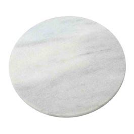 Interiors by Premier White Marble Lazy Susan, Non-Slip, Easy to Clean