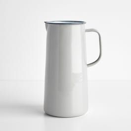Falcon Oyster Gray Enamelware 3 Pint Pitcher