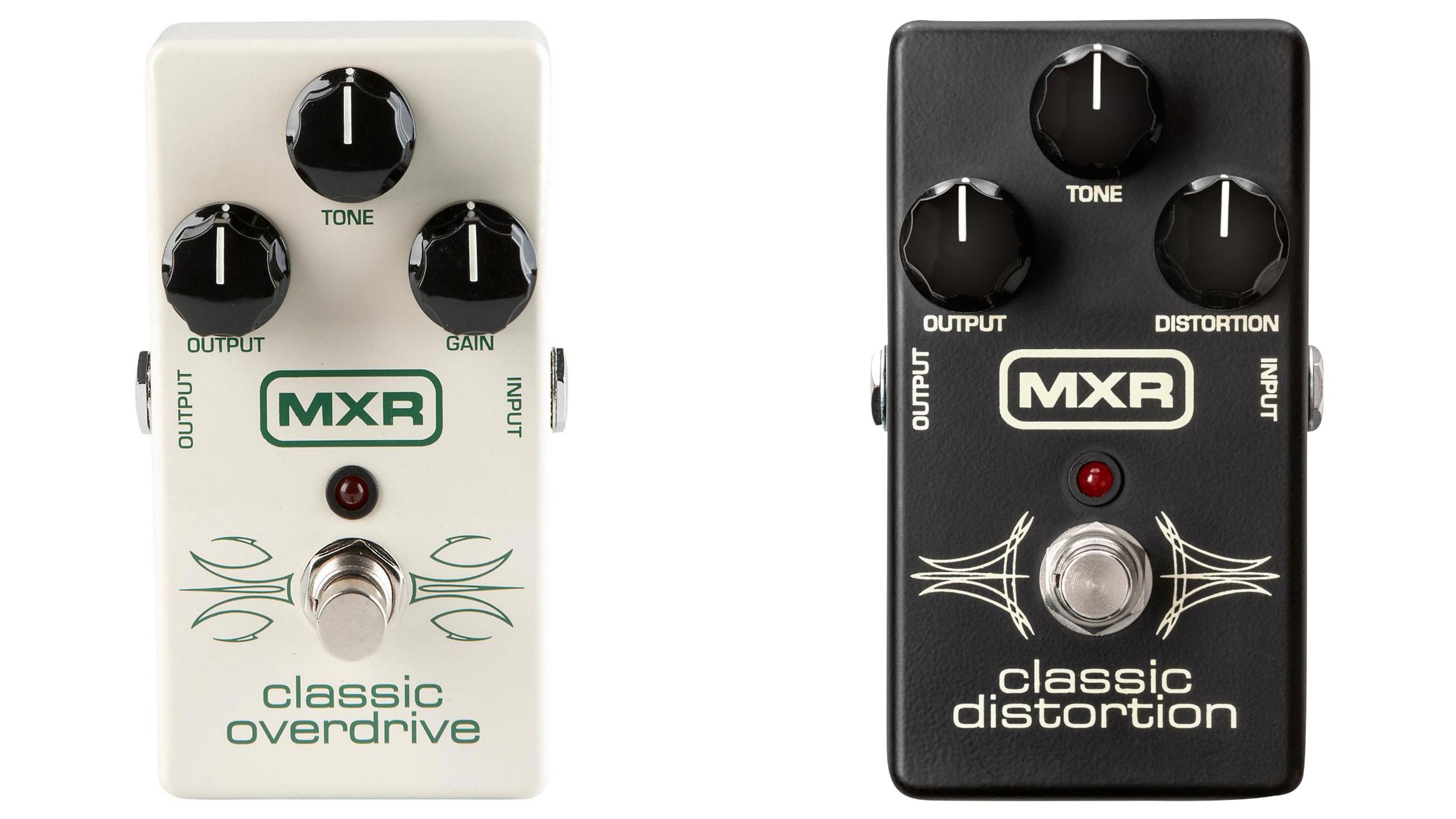 MXR Classic Overdrive and Distortion pedals are just $39.99 at
