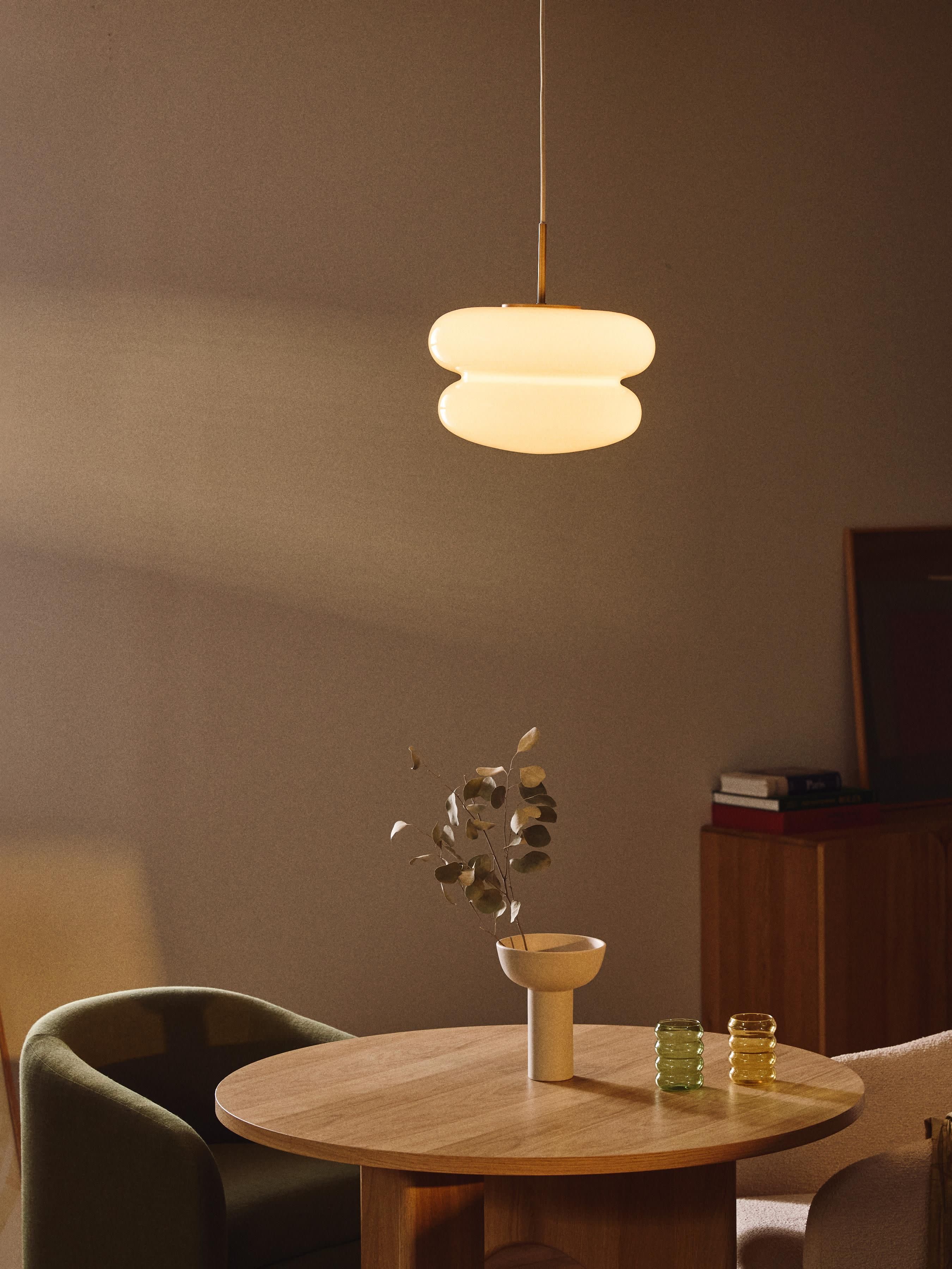Opal Glass Pendant Light Baya
