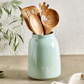 Amalfi Stoneware Utensils Jar