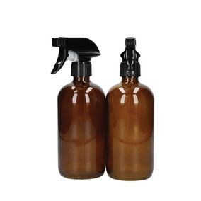 Kitchencraft Living Nostalgia Amber Glass Reusable Spray Bottle Set
