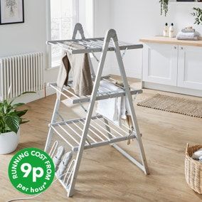 3 Tier a Frame Heated Airer
