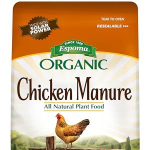 Espoma Organic Chicken Manure 3.75 Lb. Bag. All Natural &amp;amp; Organic Fertilizer for All Flowers, Vegetables, Trees, and Shrubs. for Organic Gardening