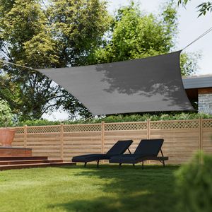 Shade Sail, Rectangular With Uv Protection 50, Water-Repellent, Grey