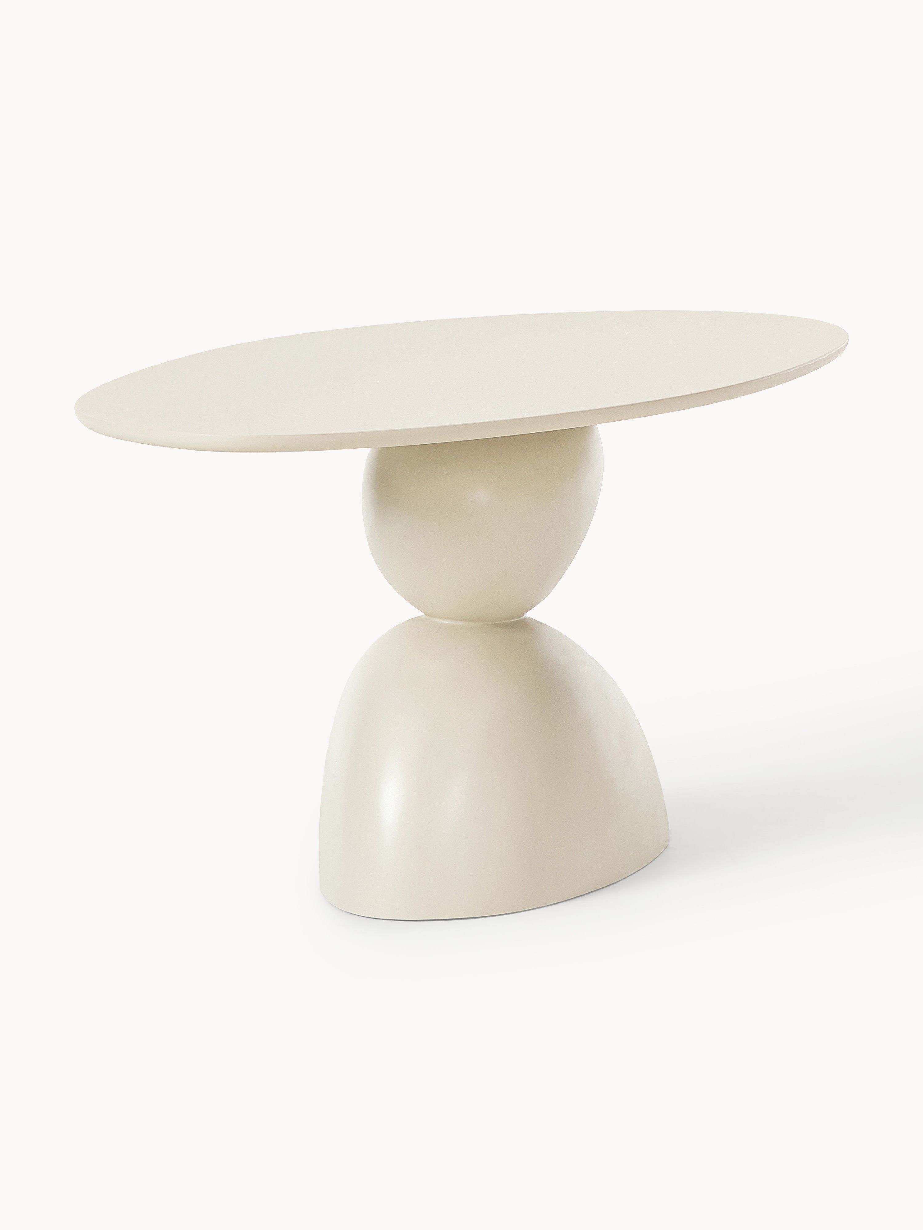 Oval Dining Table Sahra With Organic Design, 180 X 90 Cm