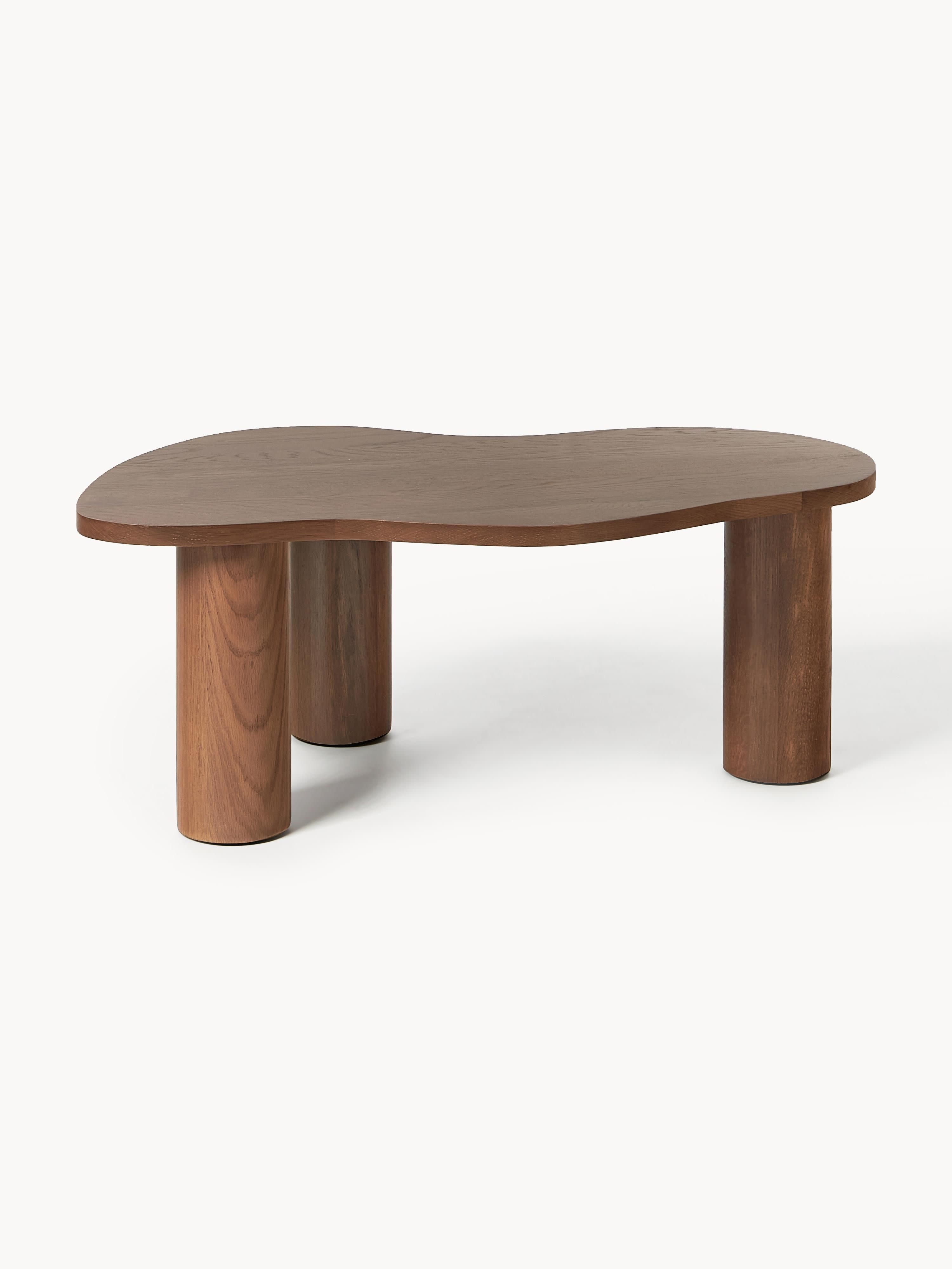 Oak Wood Coffee Table Didi in Organic Shape