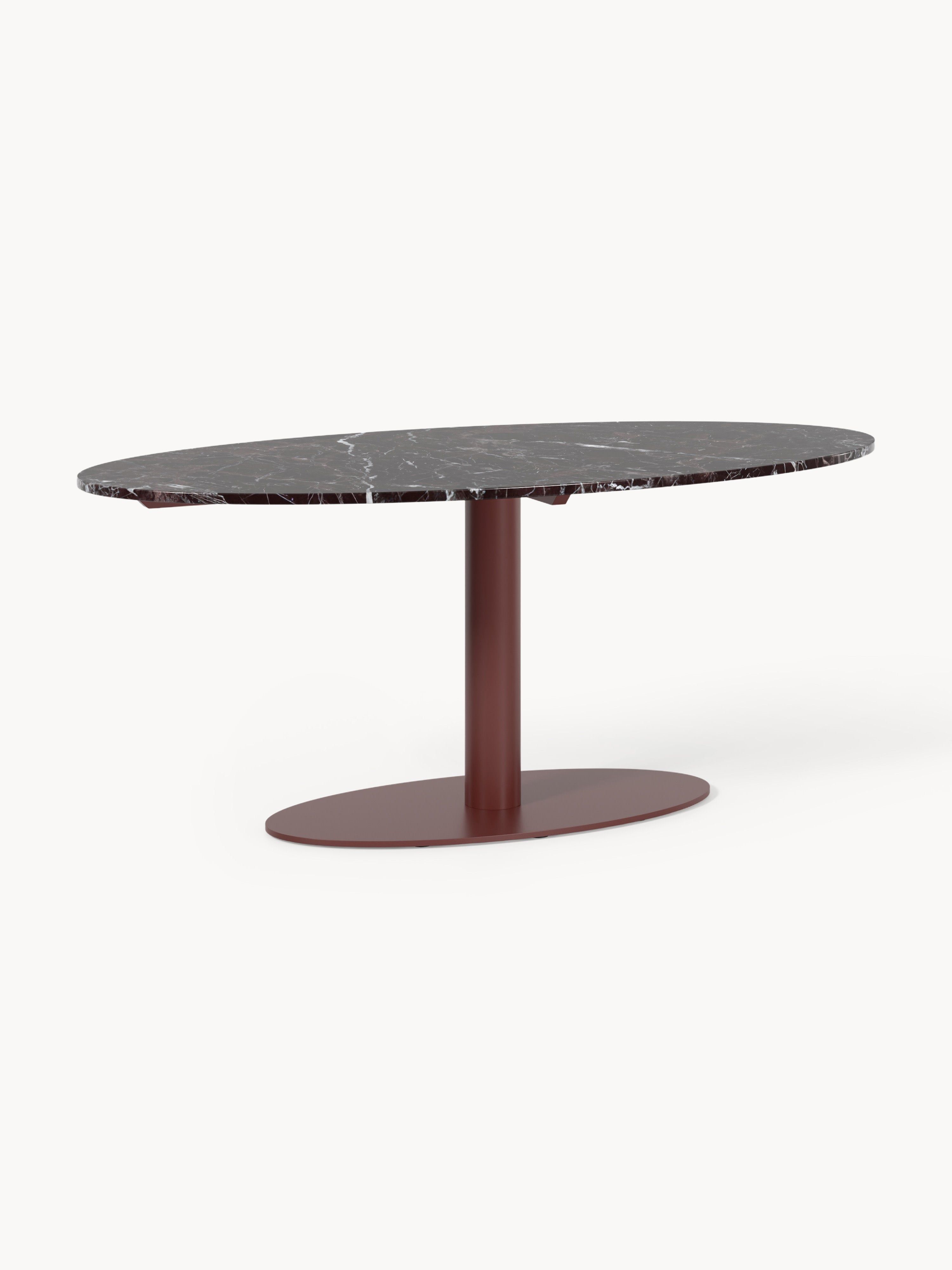 Oval Marble Dining Table Miley, 180 X 90 Cm
