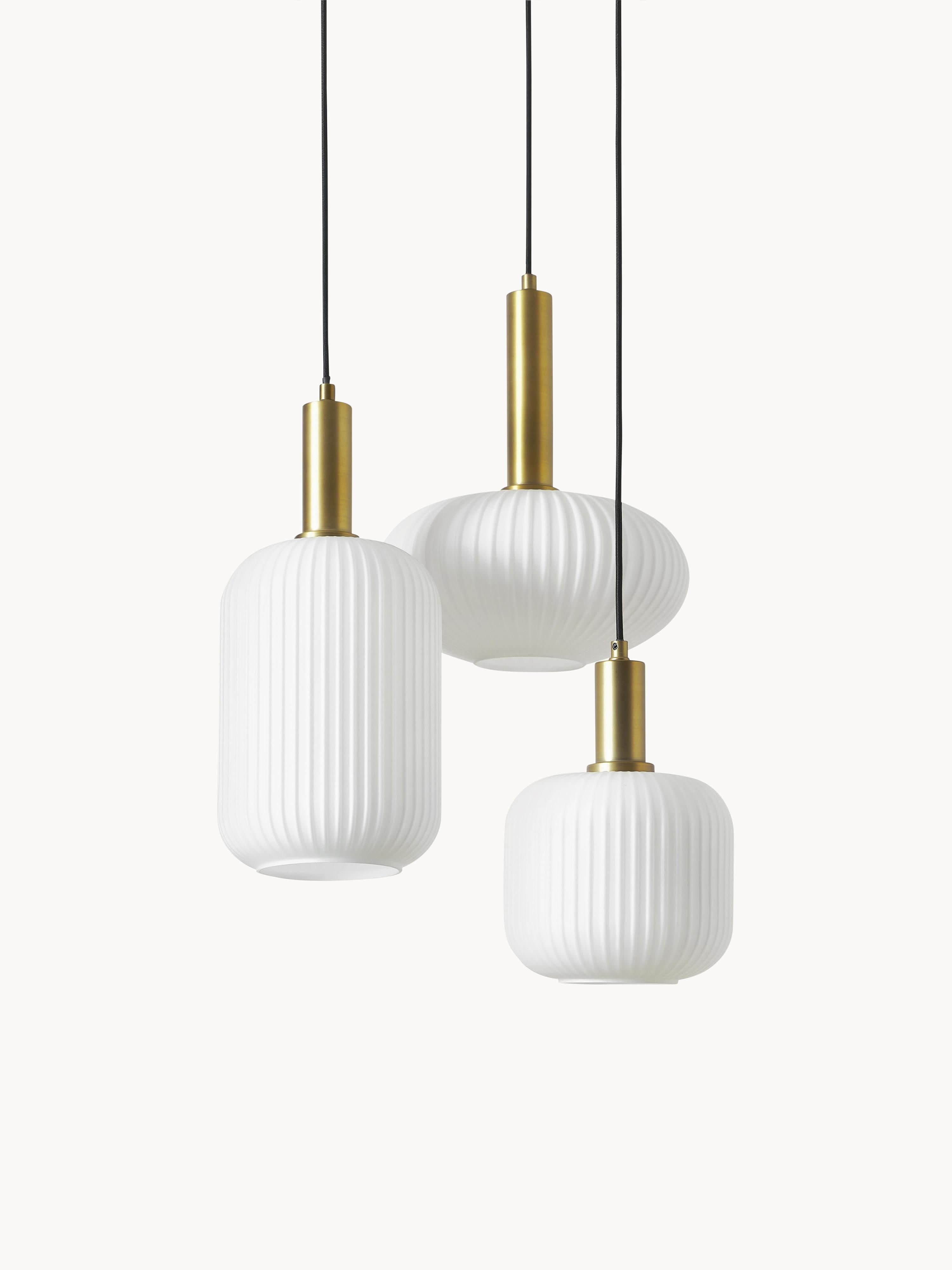 Opal Glass Cluster Pendant Light Candela