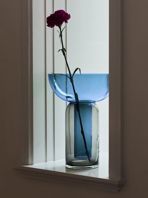 Mouth-Blown Glass Vase Torus